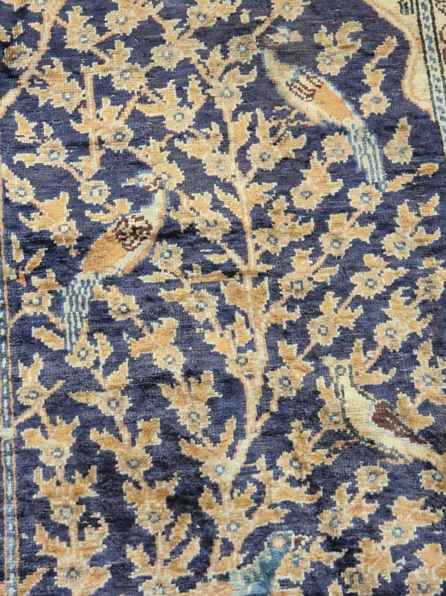 Kayseri Flosh Teppich – Lebensbaum mit Vögeln, fein gearbeitet