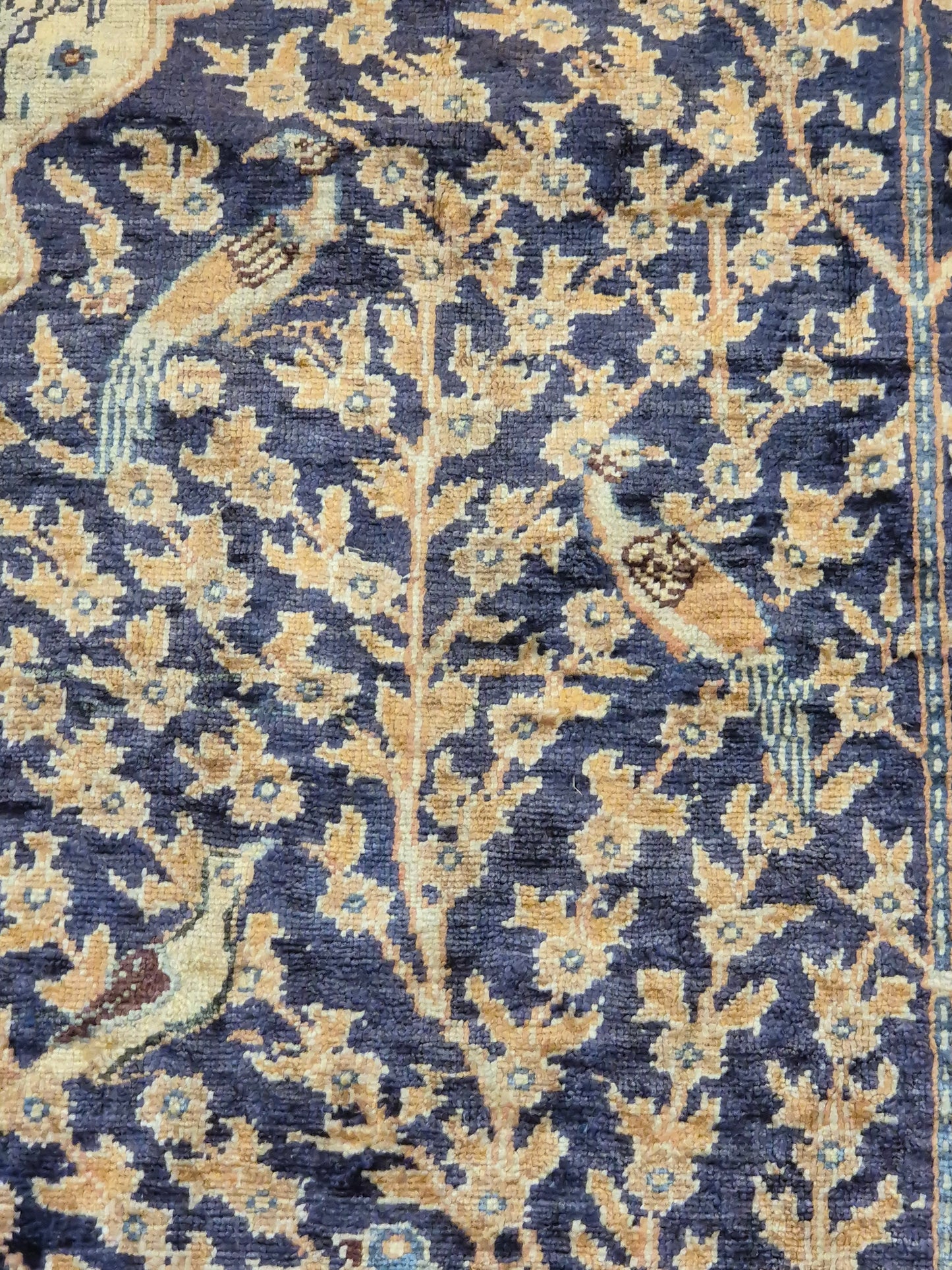 Kayseri Flosh Teppich – Lebensbaum mit Vögeln, fein gearbeitet