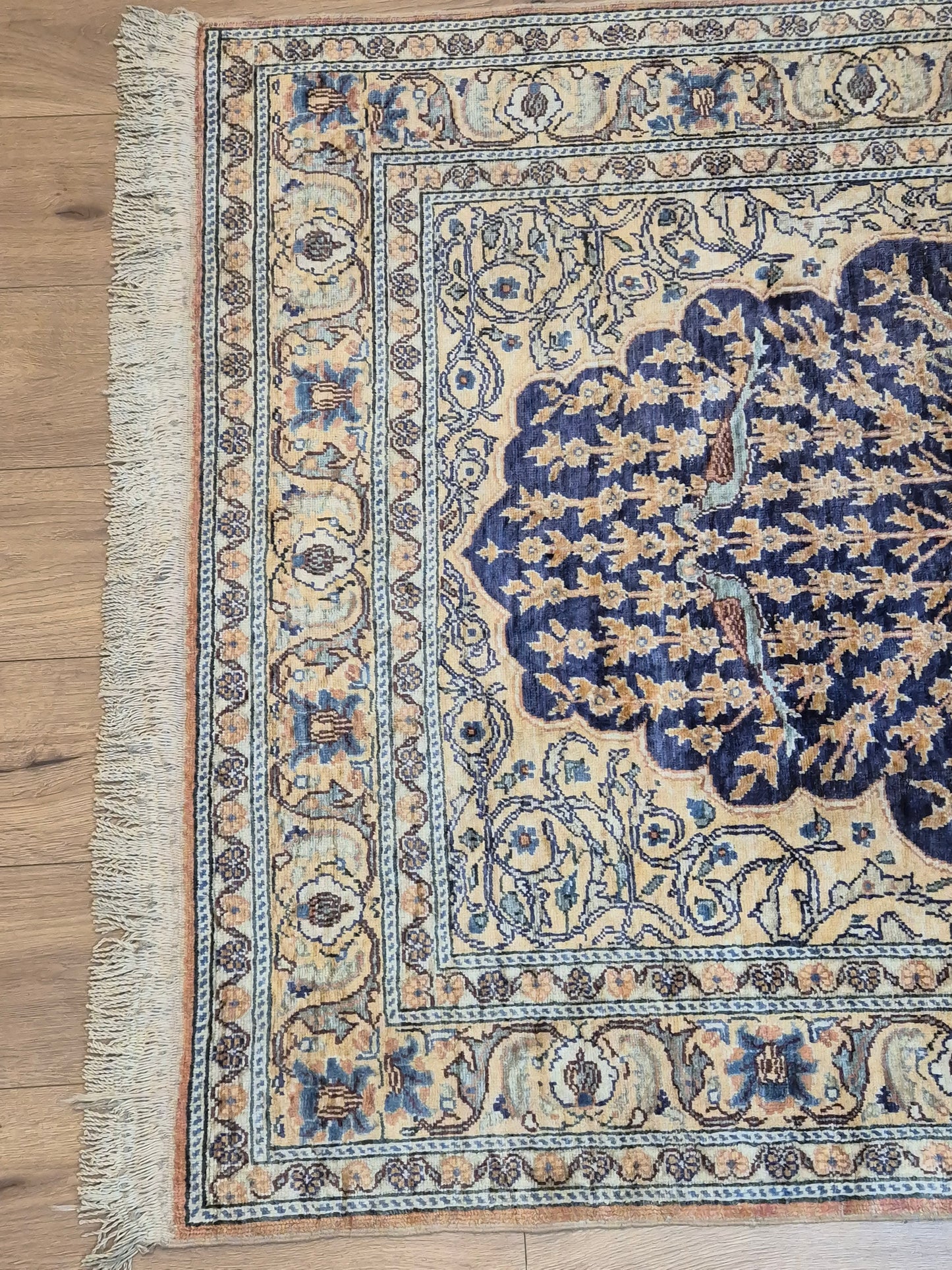 Kayseri Flosh Teppich – Lebensbaum mit Vögeln, fein gearbeitet