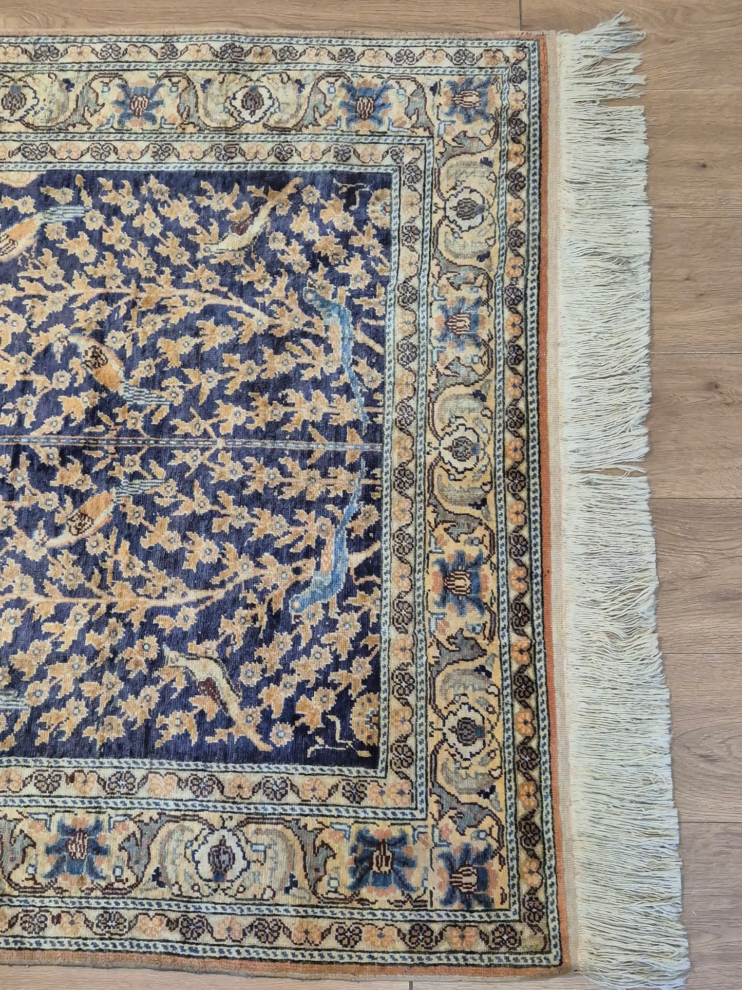 Kayseri Flosh Teppich – Lebensbaum mit Vögeln, fein gearbeitet