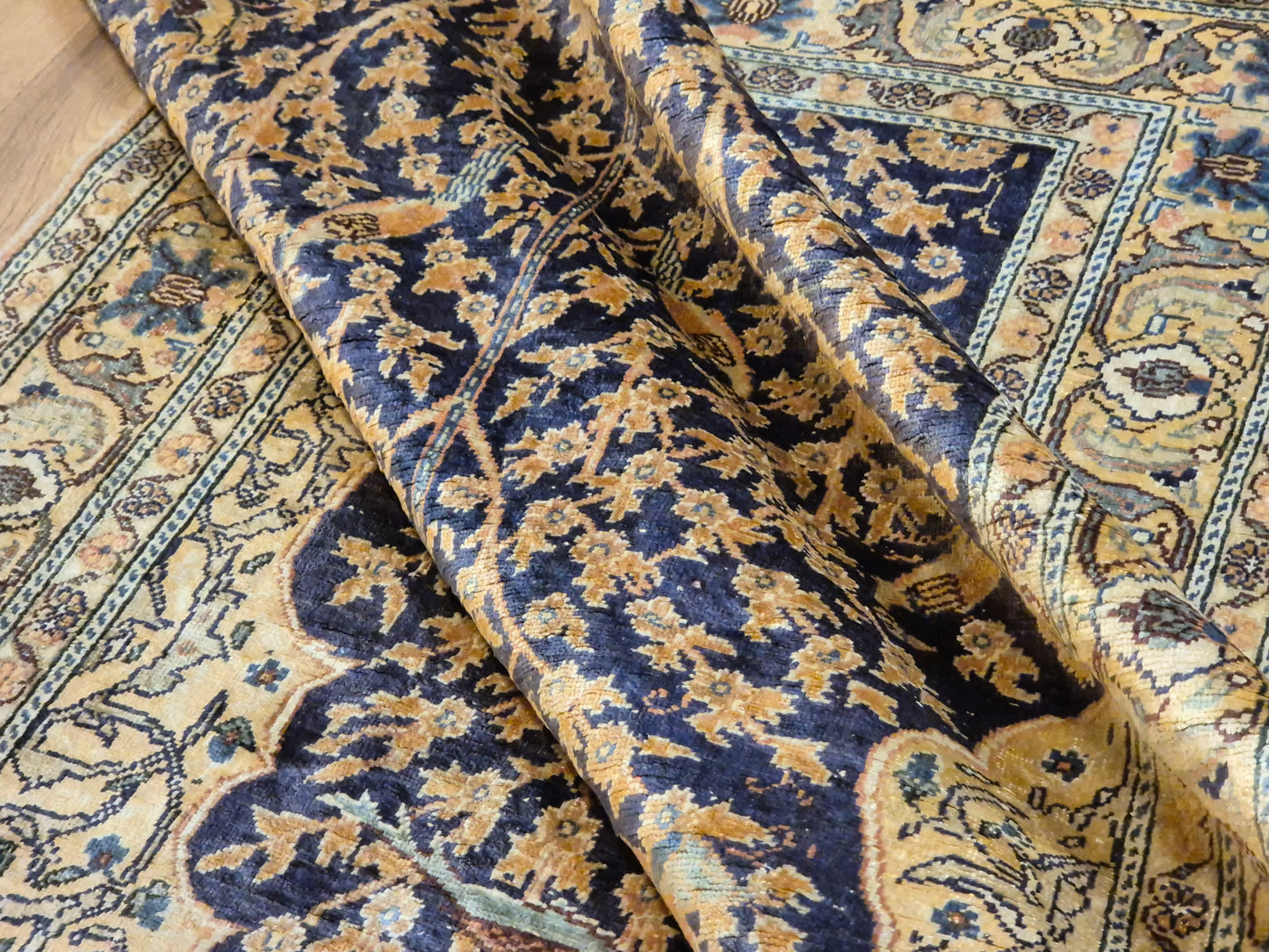 Kayseri Flosh Teppich – Lebensbaum mit Vögeln, fein gearbeitet