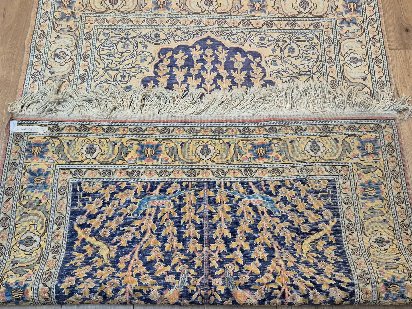 Kayseri Flosh Teppich – Lebensbaum mit Vögeln, fein gearbeitet