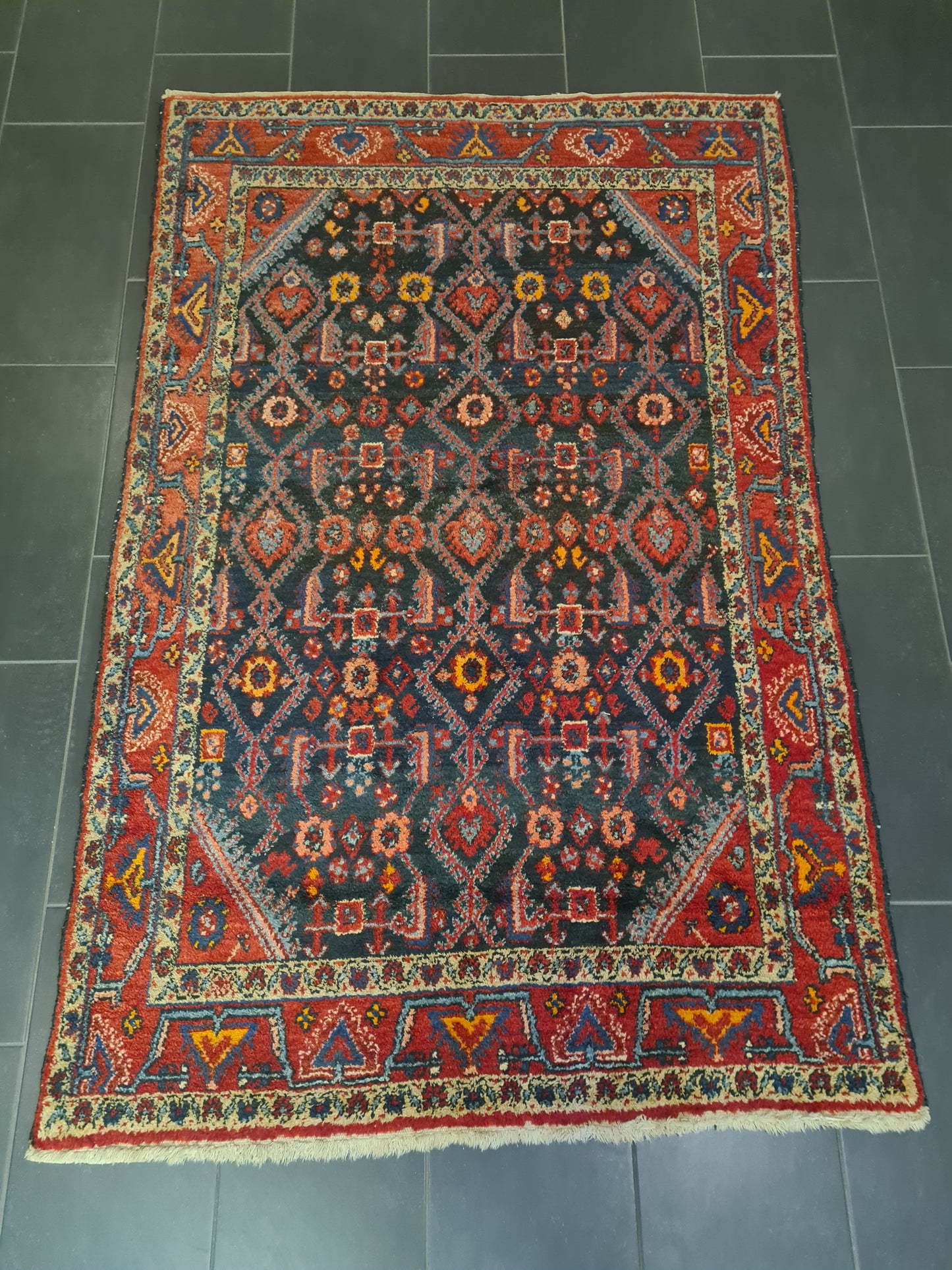 Perserteppich Orientteppich Handgeknüpfter Teppich Sarough 210x130cm