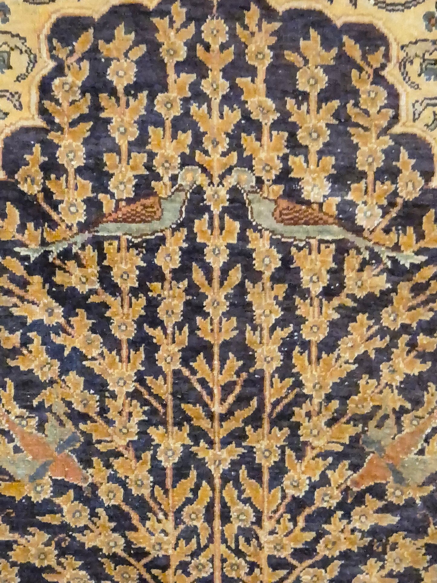 Kayseri Flosh Teppich – Lebensbaum mit Vögeln, fein gearbeitet