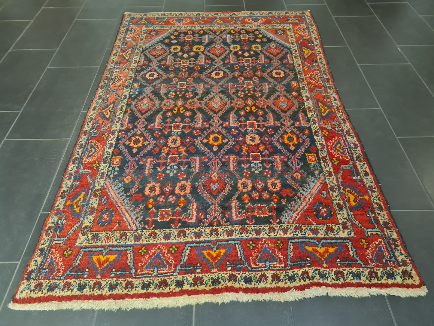 Perserteppich Orientteppich Handgeknüpfter Teppich Sarough 210x130cm