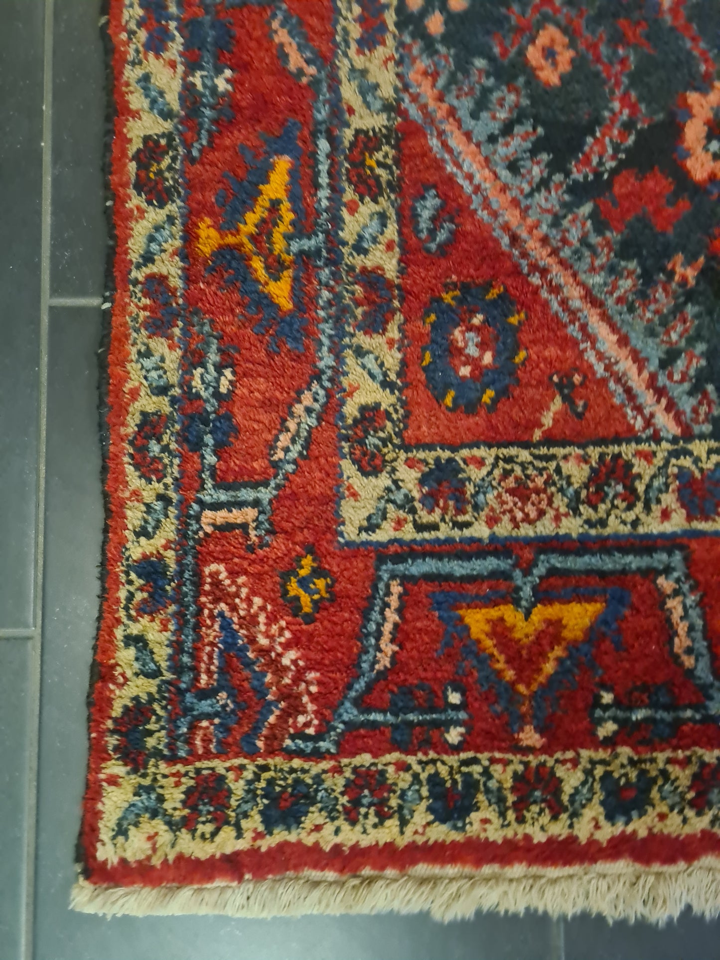 Perserteppich Orientteppich Handgeknüpfter Teppich Sarough 210x130cm