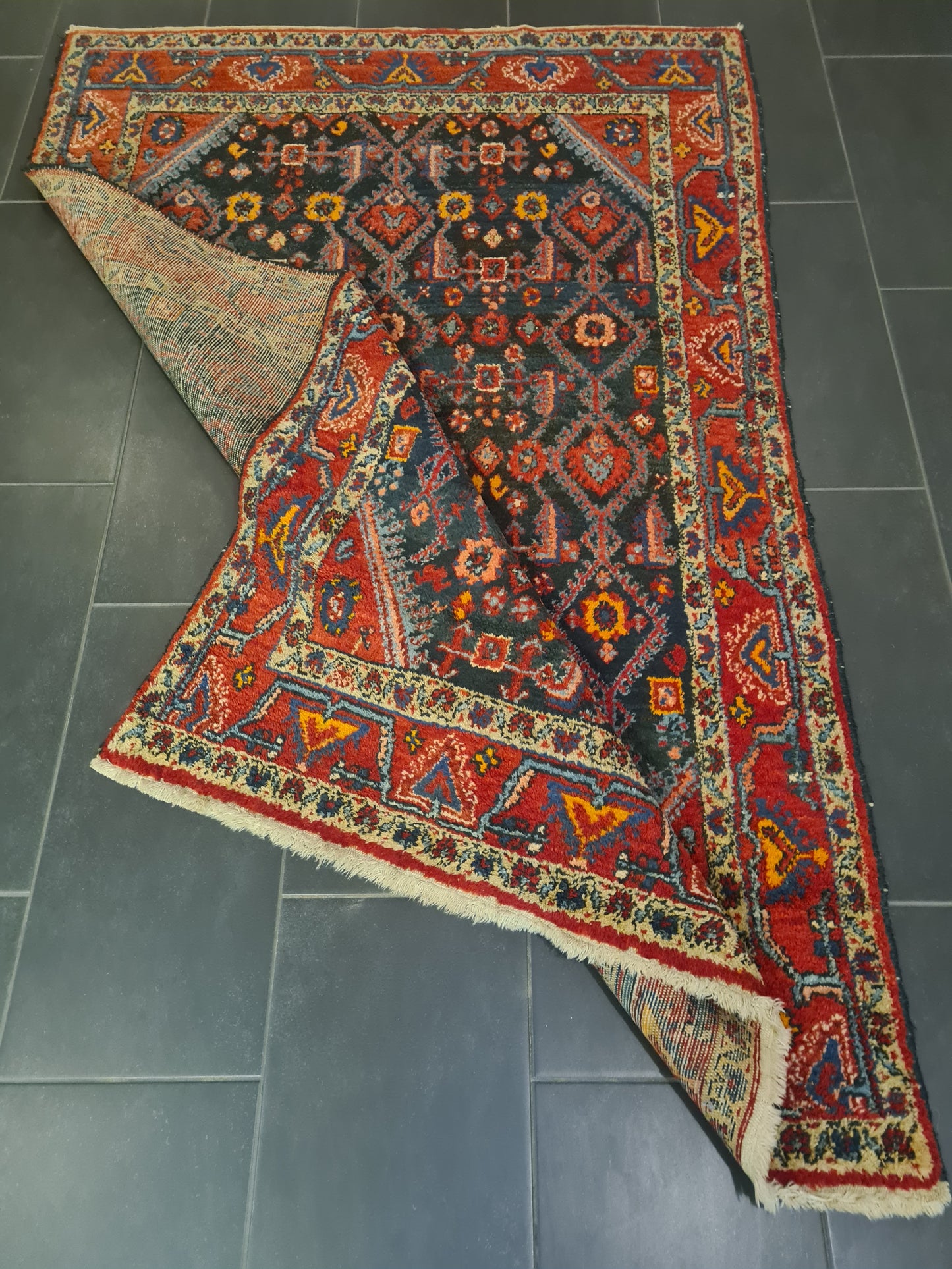 Perserteppich Orientteppich Handgeknüpfter Teppich Sarough 210x130cm