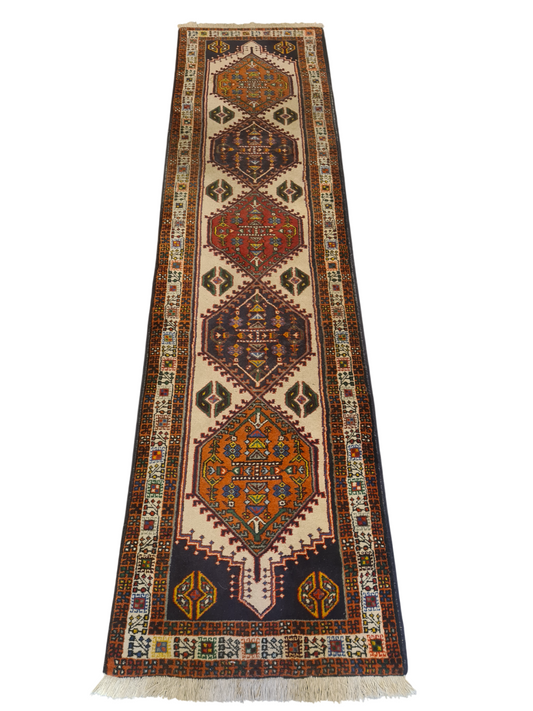 Perserteppich Orientteppich Handgeknüpfter Teppich Sarab 295x80cm