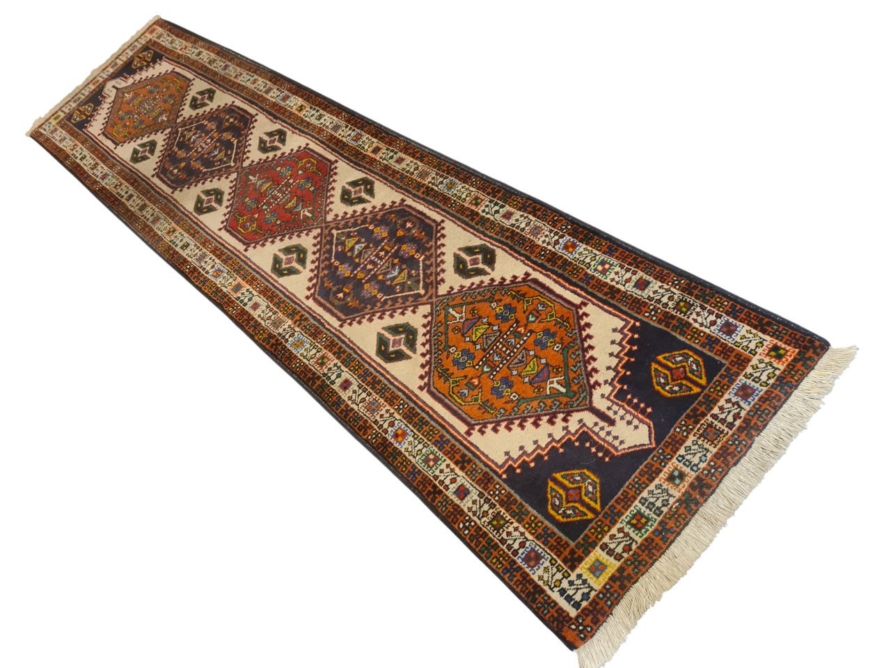 Perserteppich Orientteppich Handgeknüpfter Teppich Sarab 295x80cm