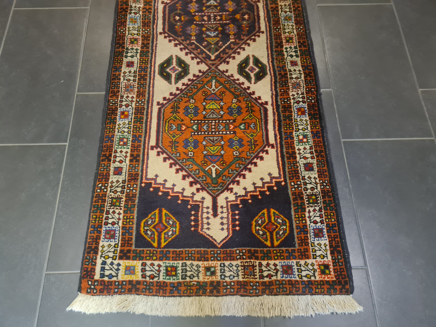 Perserteppich Orientteppich Handgeknüpfter Teppich Sarab 295x80cm
