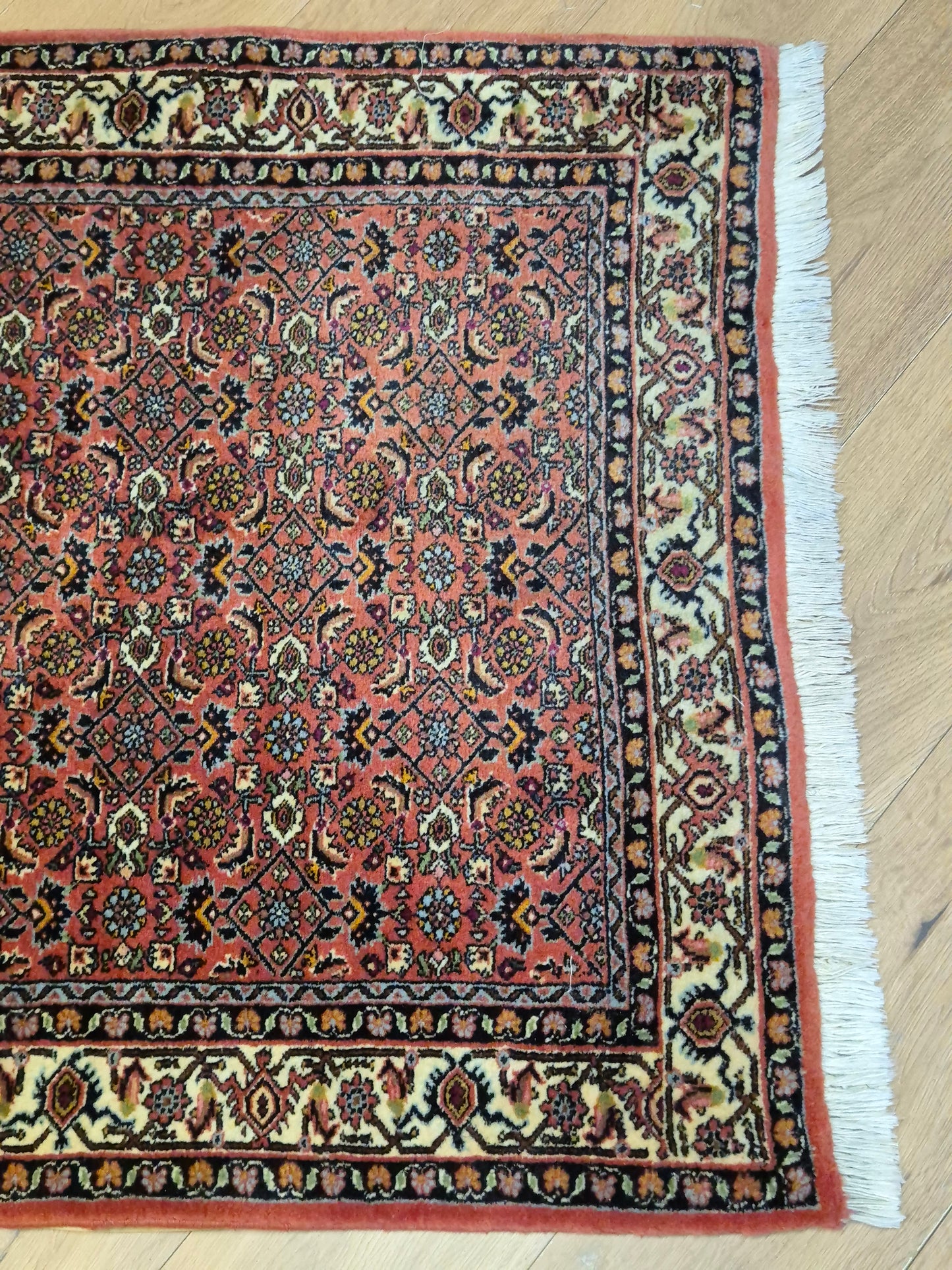 Bidjar Läufer – feines Herati-Muster auf rotem Fond