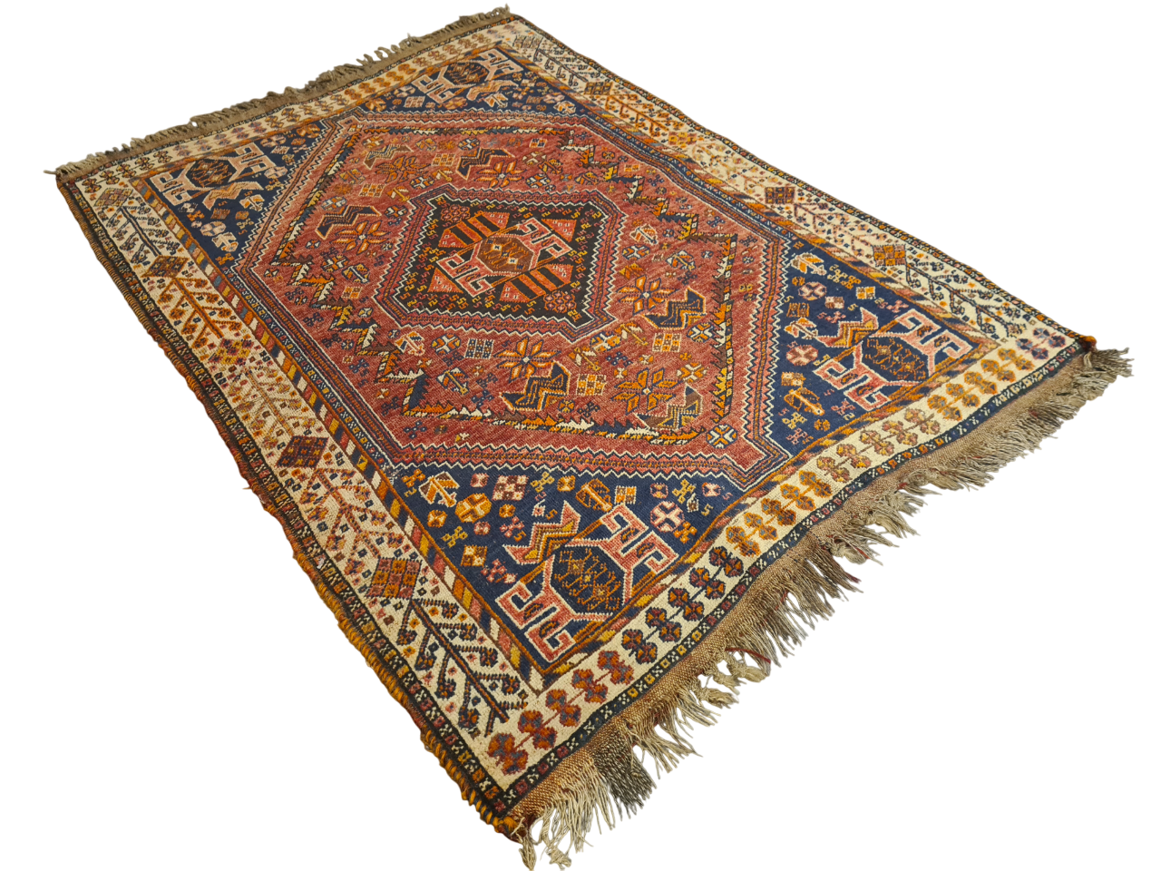 Perserteppich Orientteppich Handgeknüpfter Teppich Shiraz 165x115cm