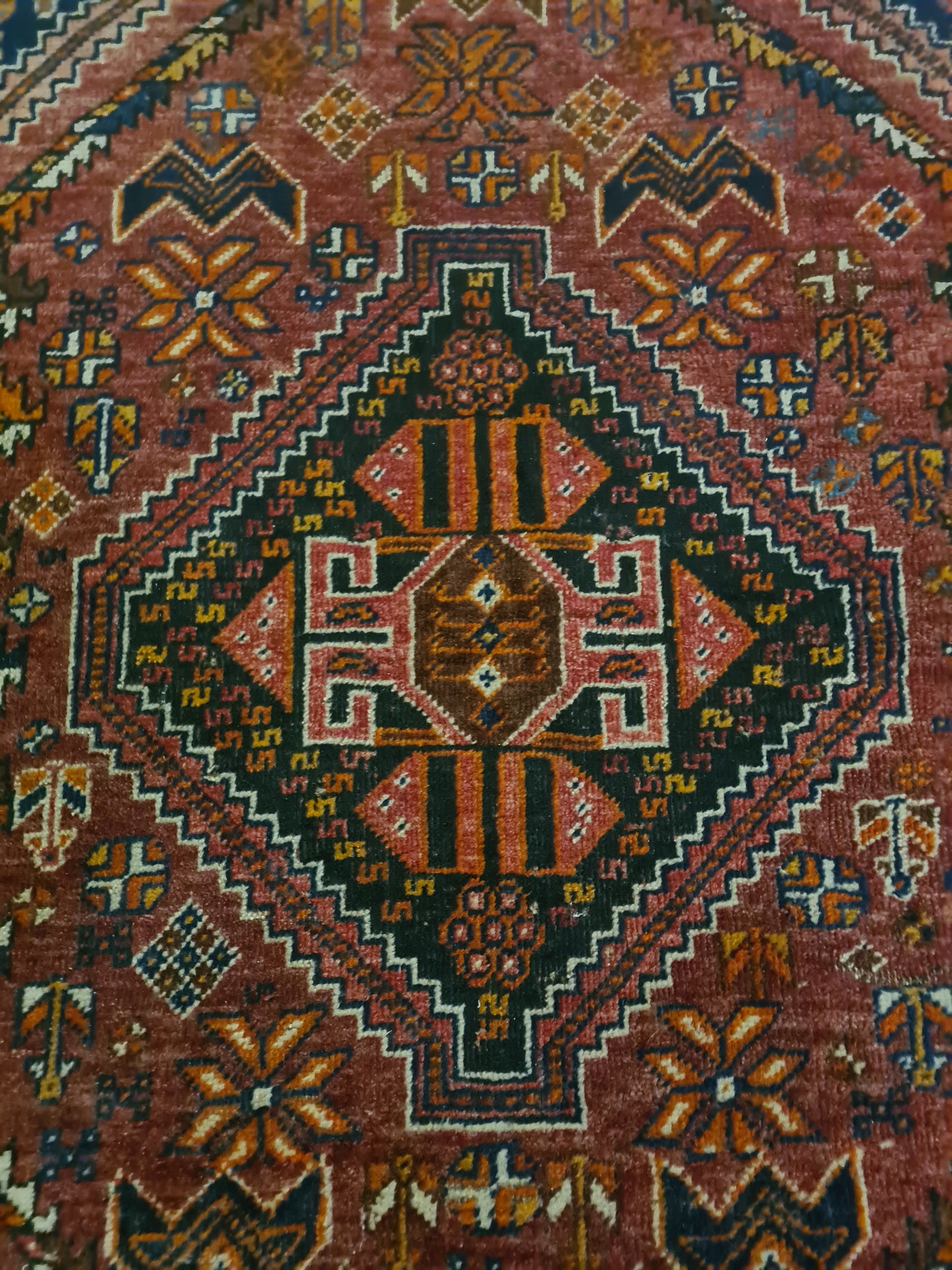 Perserteppich Orientteppich Handgeknüpfter Teppich Shiraz 165x115cm