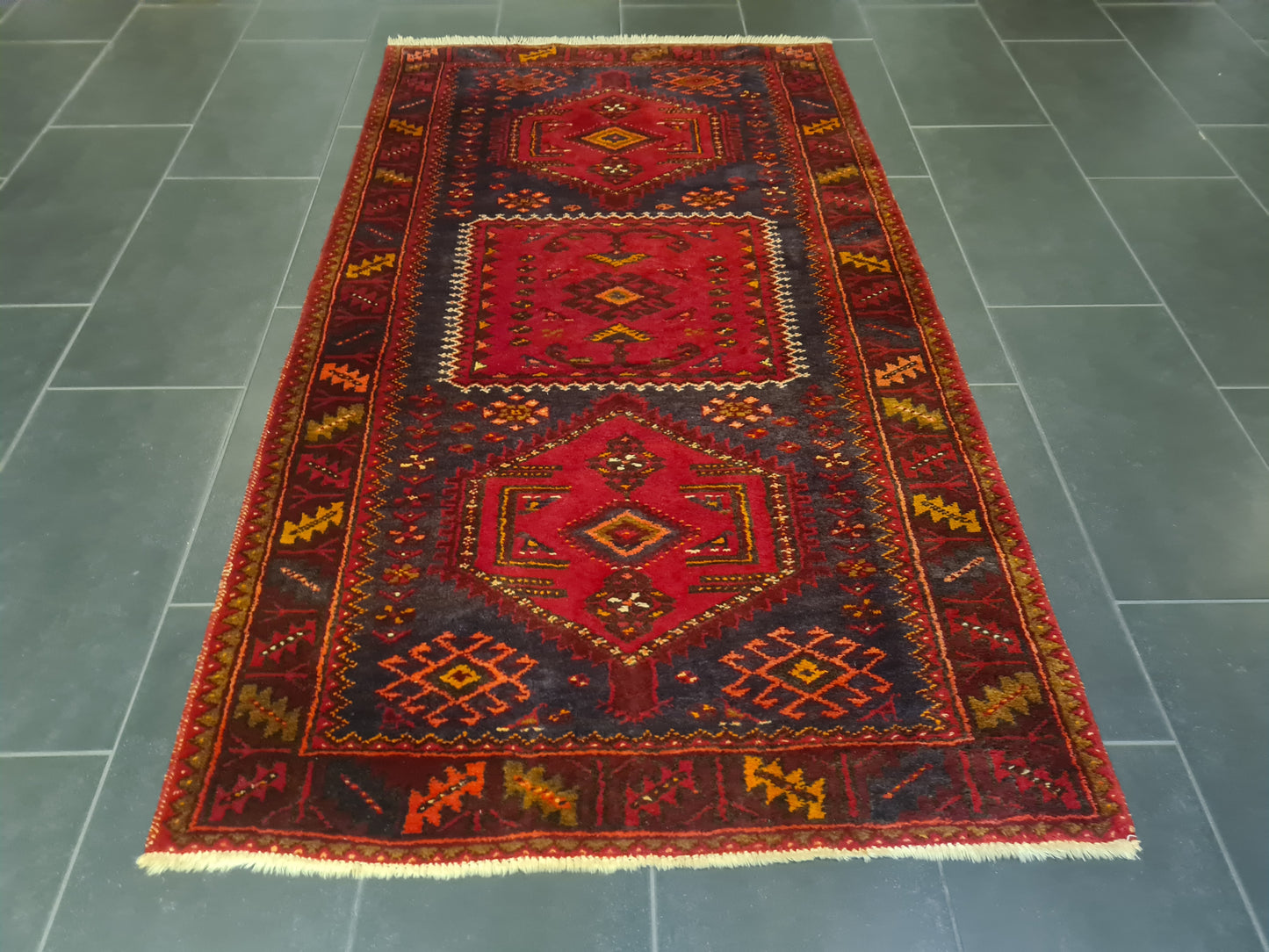 Perserteppich Orientteppich Handgeknüpfter Teppich Malaya 195x110cm