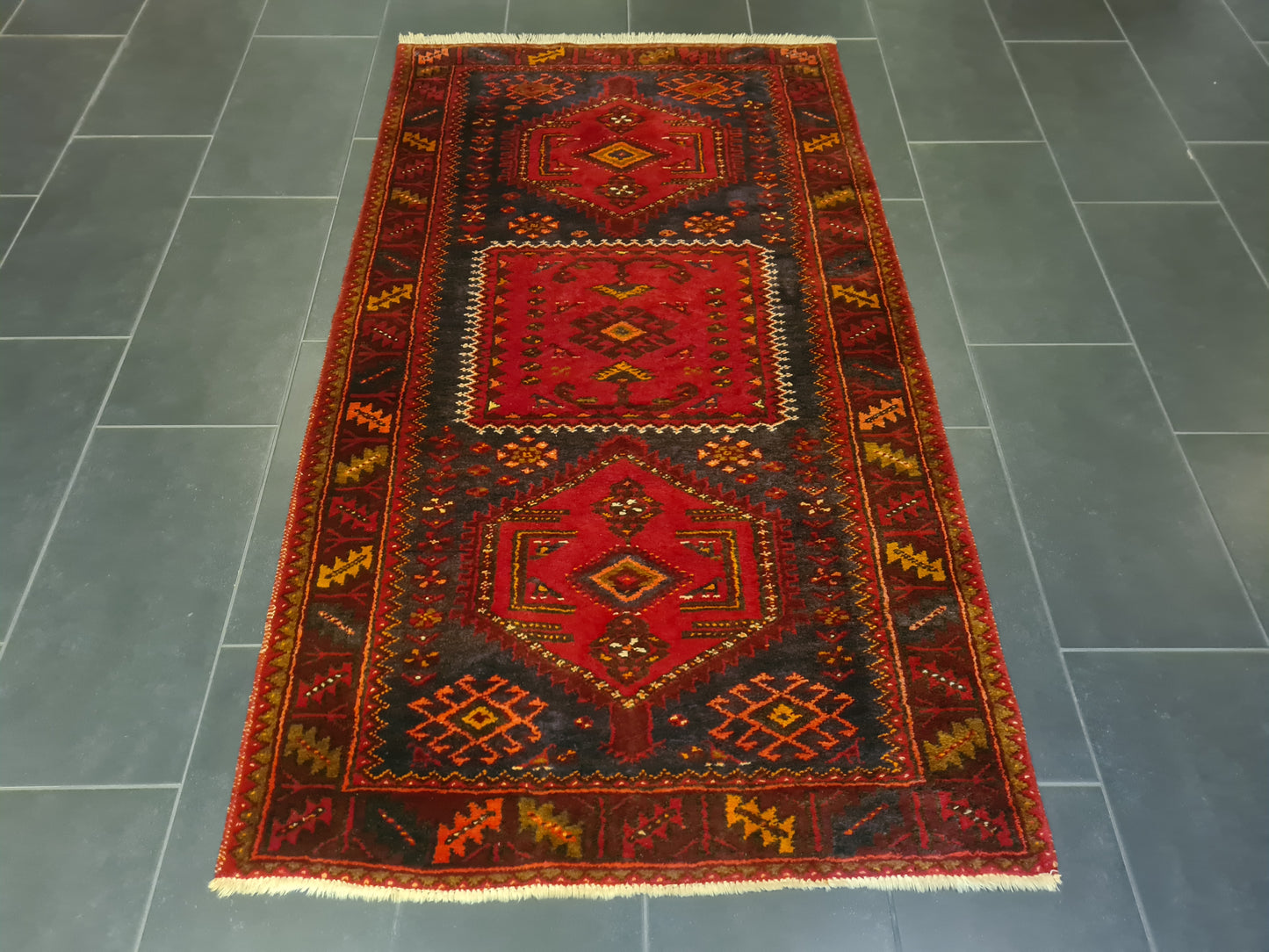 Perserteppich Orientteppich Handgeknüpfter Teppich Malaya 195x110cm