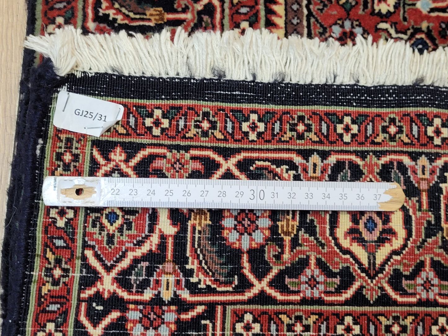 Bidjar Perser Teppich  Korkwolle, klassisches Medaillon-Design, fein geknüpft