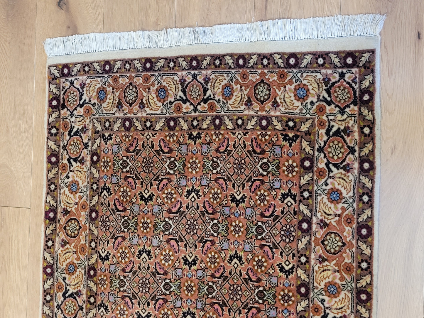 Perserteppich Läufer Bidjar  – feine Knüpfung, Wolle  florales Muster