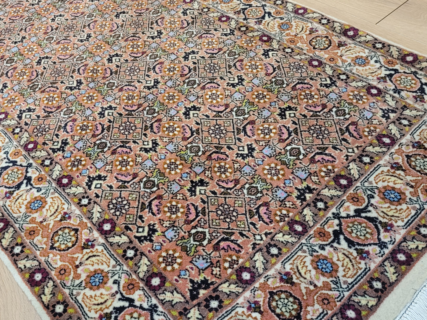 Perserteppich Läufer Bidjar  – feine Knüpfung, Wolle  florales Muster