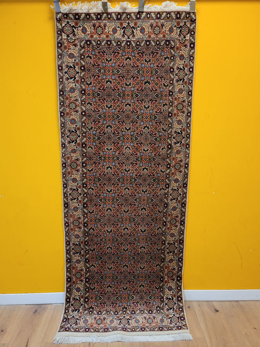 Perserteppich Läufer Bidjar  – feine Knüpfung, Wolle  florales Muster