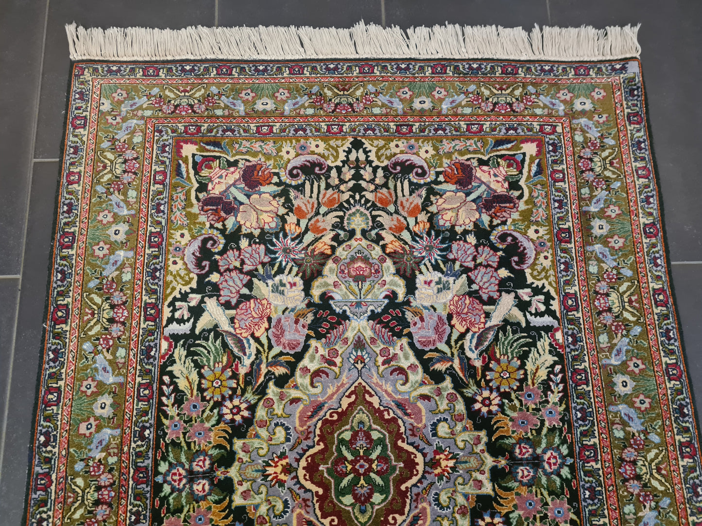 Perserteppich Orientteppich Handgeknüpfter Teppich Ghoum 150x105cm