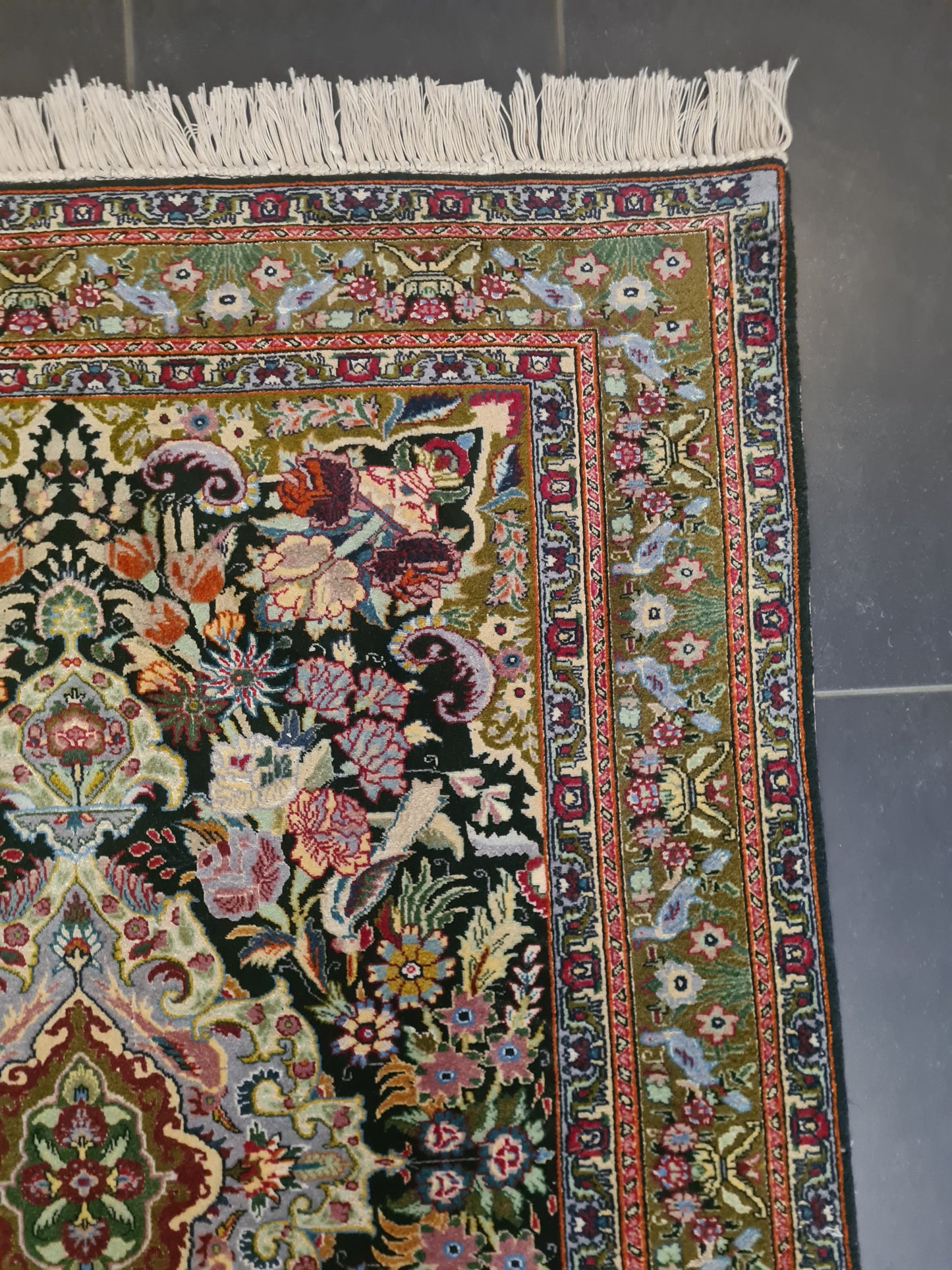 Perserteppich Orientteppich Handgeknüpfter Teppich Ghoum 150x105cm