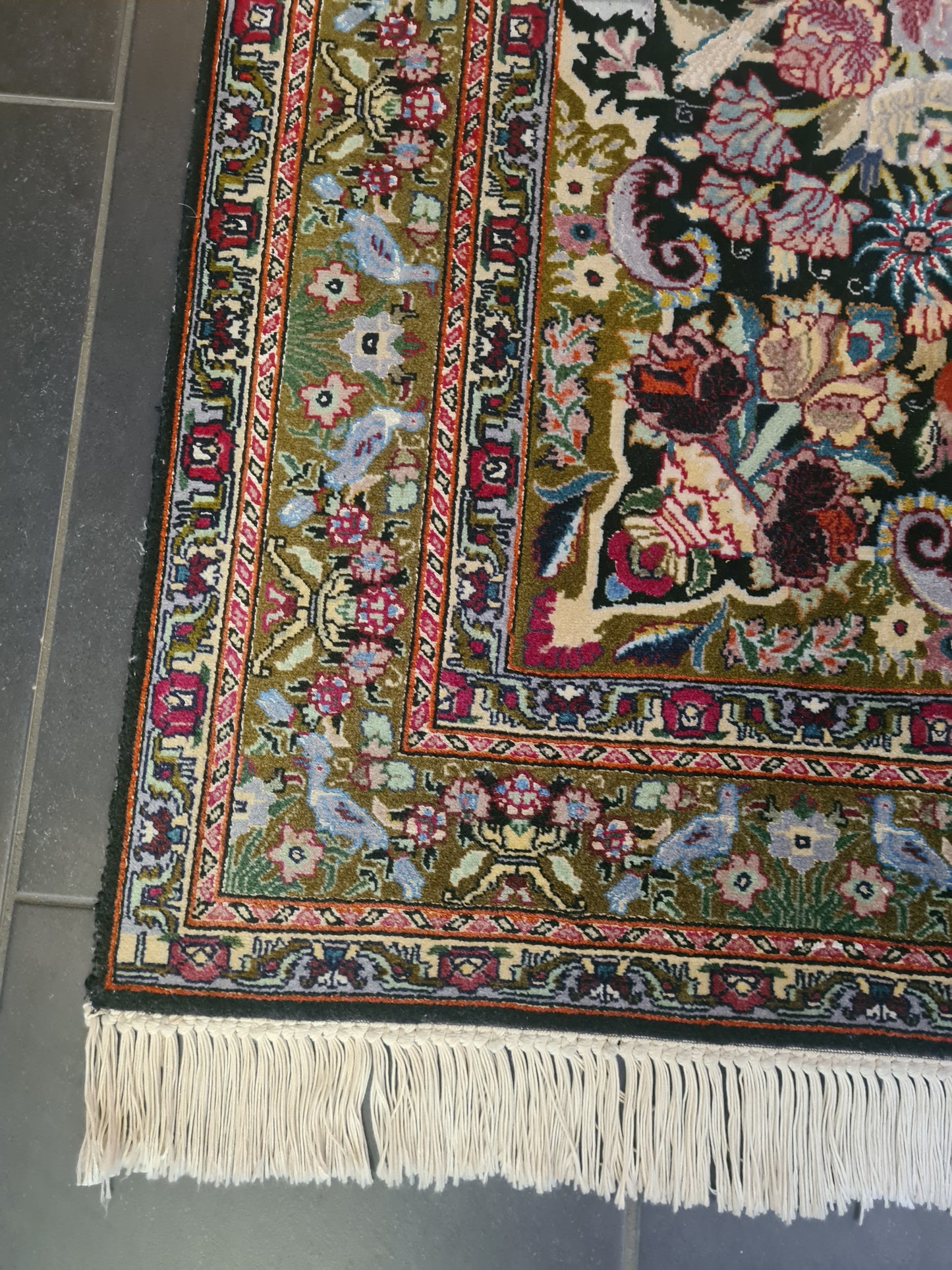 Perserteppich Orientteppich Handgeknüpfter Teppich Ghoum 150x105cm