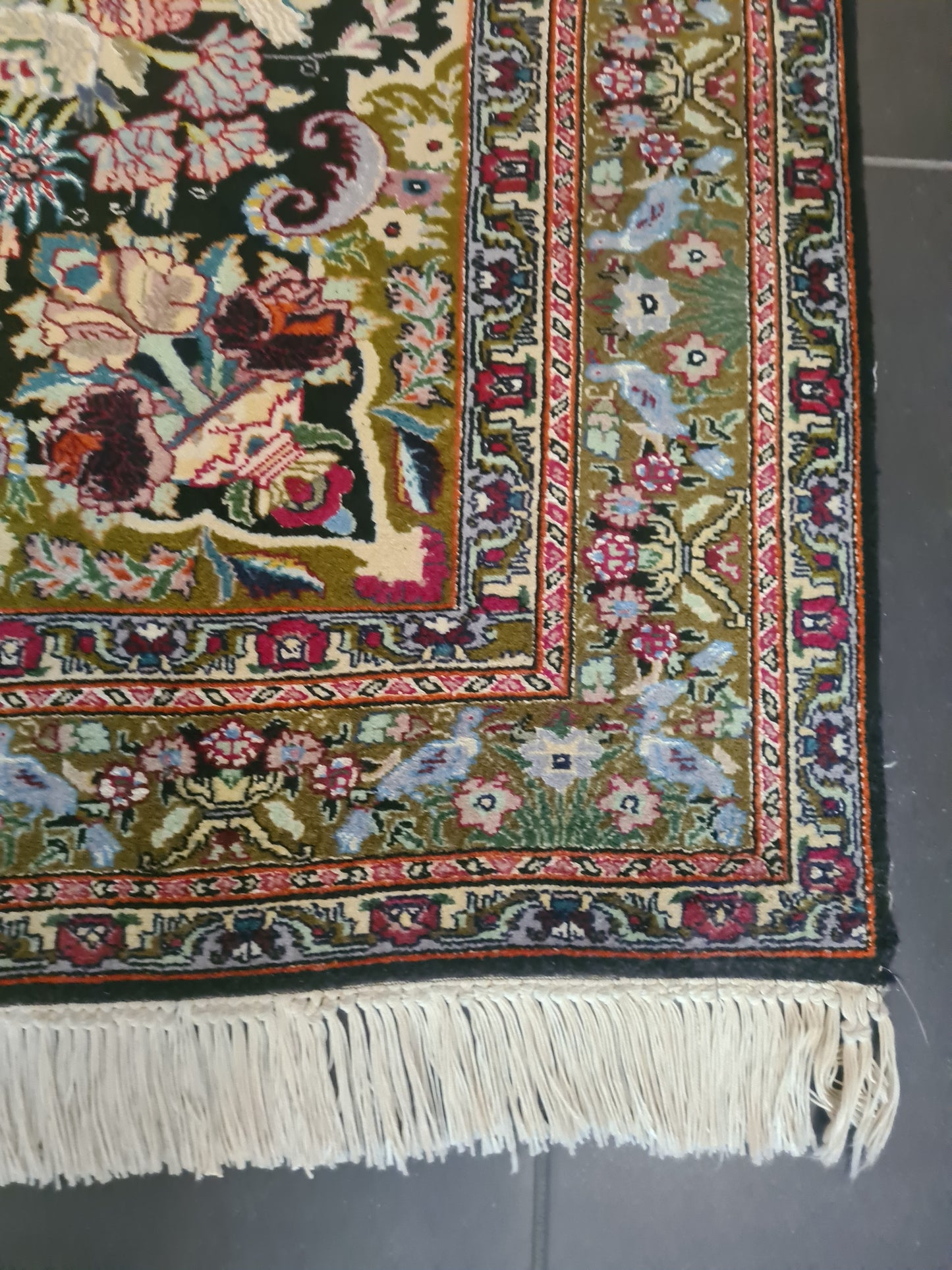 Perserteppich Orientteppich Handgeknüpfter Teppich Ghoum 150x105cm