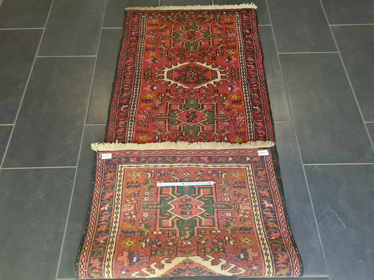 Perserteppich Orientteppich Handgeknüpfter Teppich Heris 190x75cm