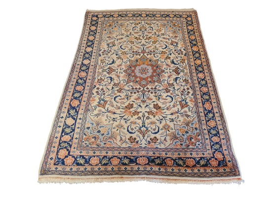 Perserteppich Orientteppich Handgeknüpfter Teppich Keshan 160x115cm