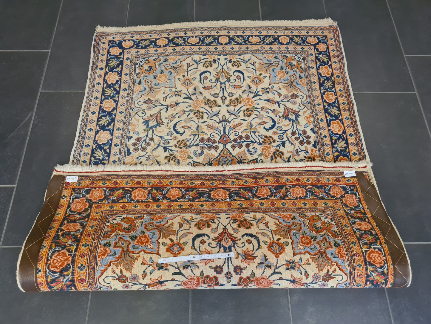 Perserteppich Orientteppich Handgeknüpfter Teppich Keshan 160x115cm