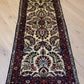 Sarough Perserteppich Läufer 210 × 75 cm – Korkwolle, florales Muster