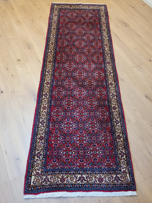 Bidjar Perserteppich Korkwolle, florales Allover-Muster