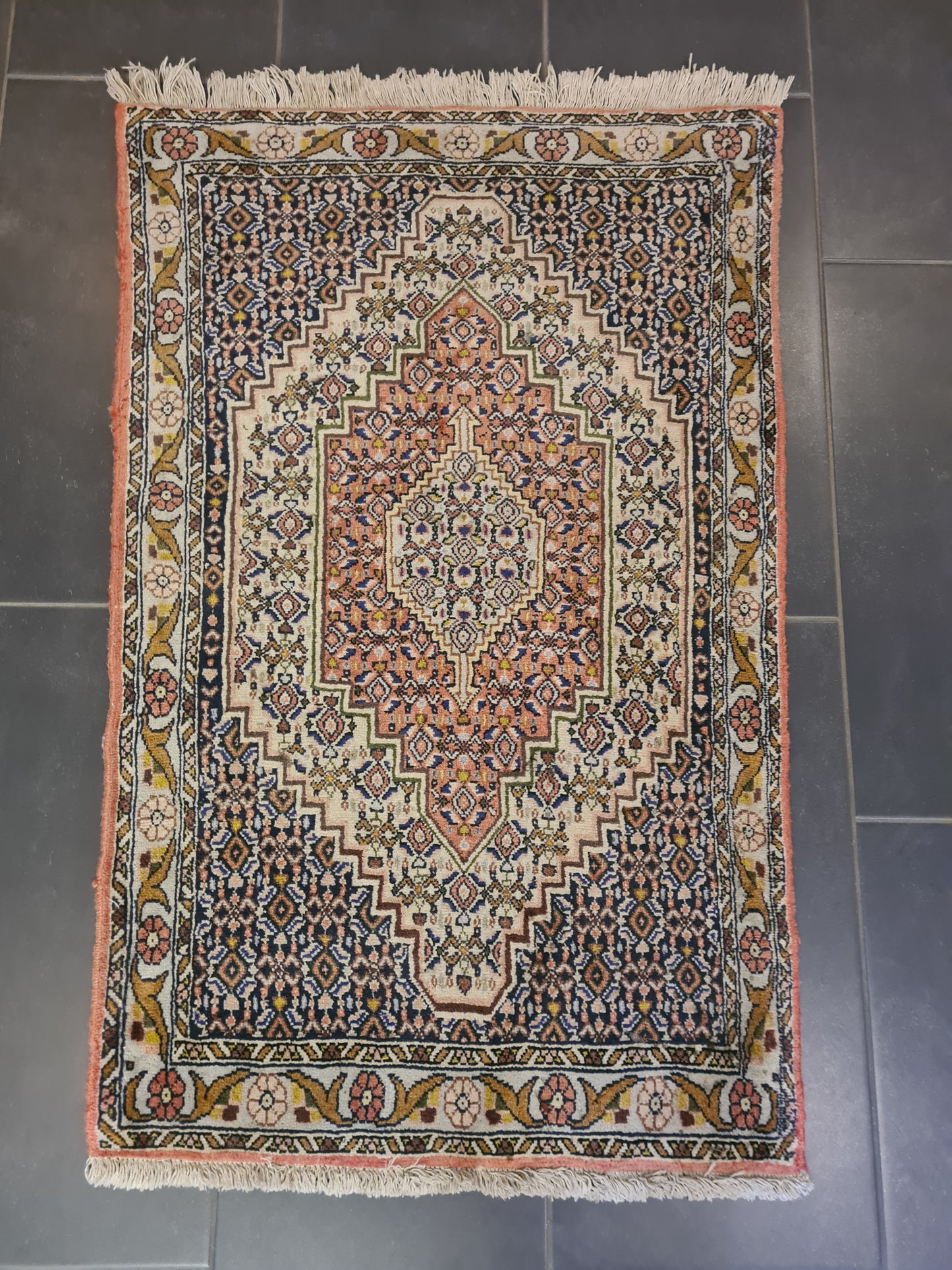 Perserteppich Orientteppich Handgeknüpfter Teppich Bidjar 110x70cm