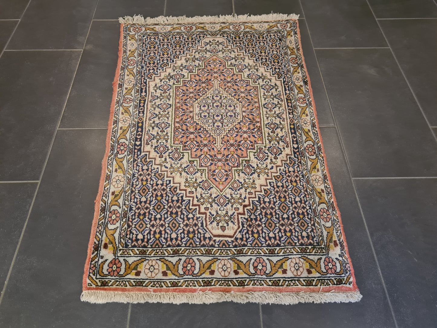 Perserteppich Orientteppich Handgeknüpfter Teppich Bidjar 110x70cm