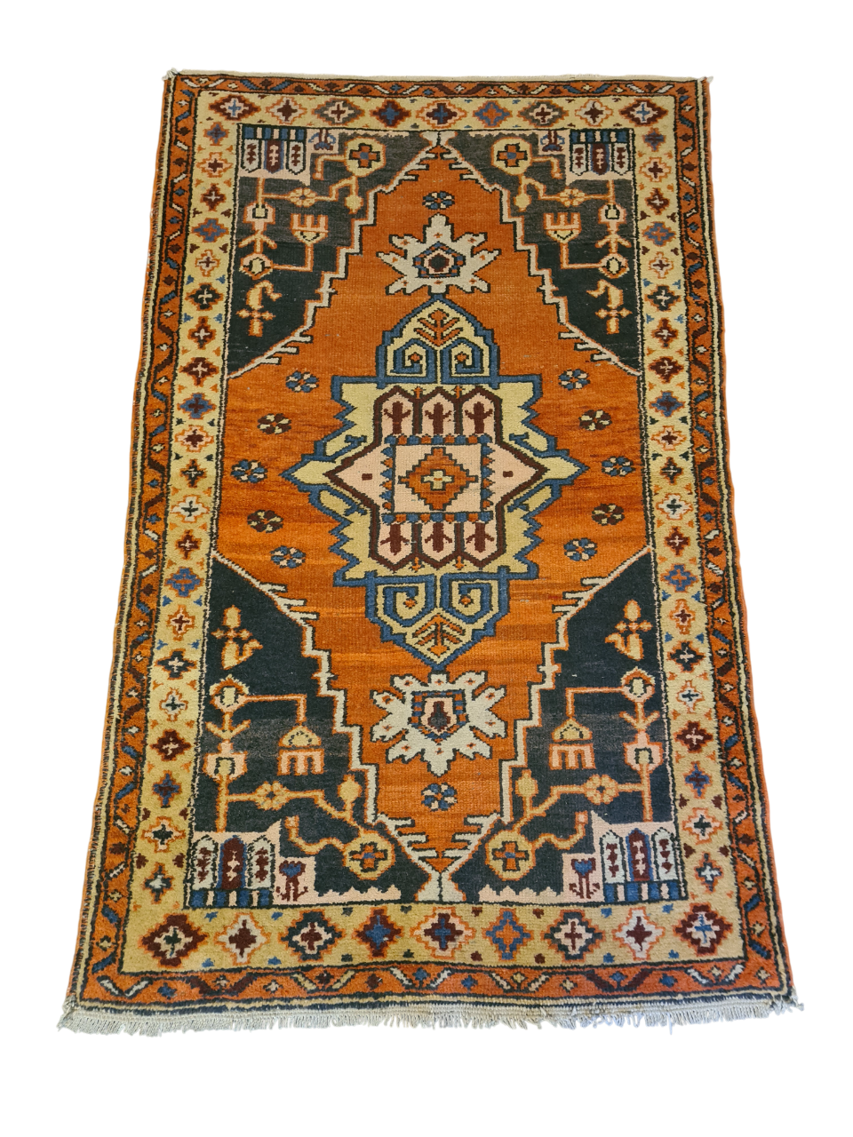 Perserteppich Orientteppich Handgeknüpfter Teppich Heris 175x110cm