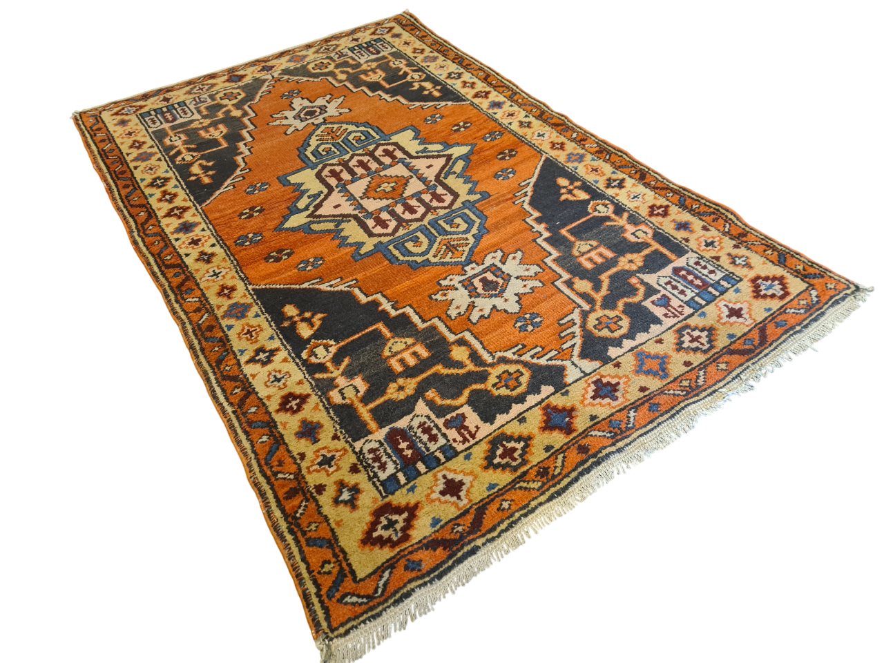 Perserteppich Orientteppich Handgeknüpfter Teppich Heris 175x110cm