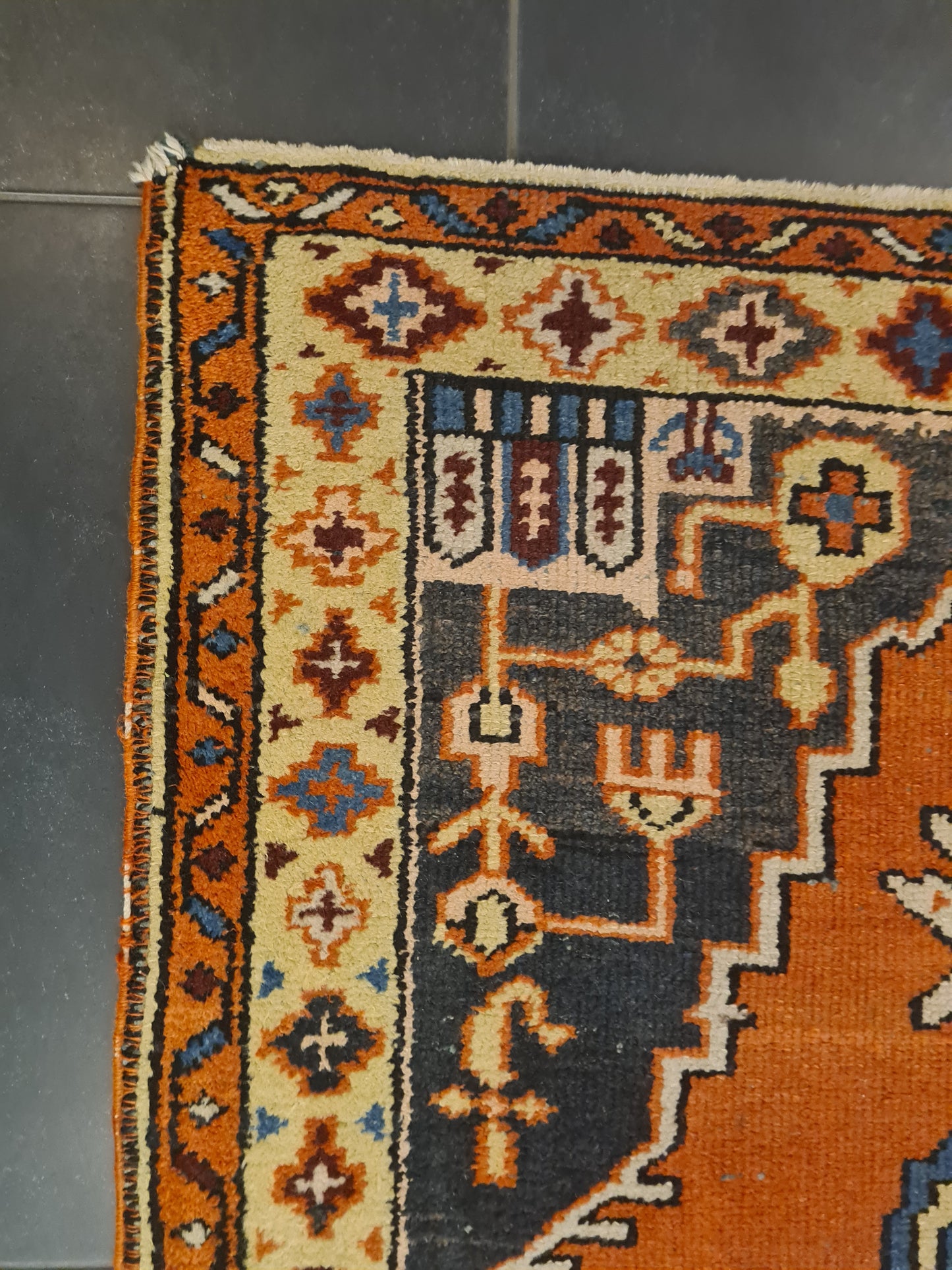 Perserteppich Orientteppich Handgeknüpfter Teppich Heris 175x110cm