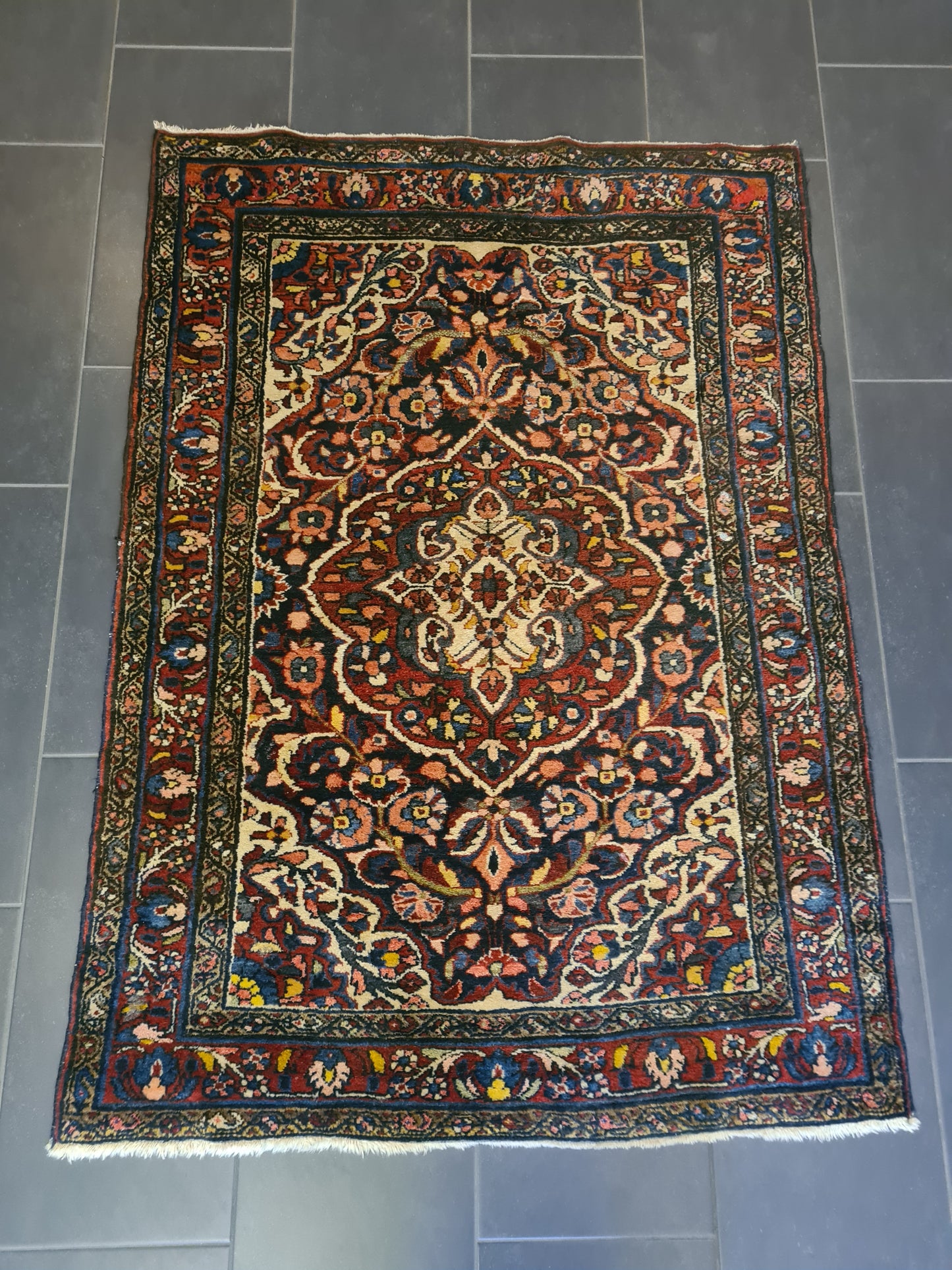 Perserteppich Orientteppich Handgeknüpfter Teppich Sarough 155x110cm