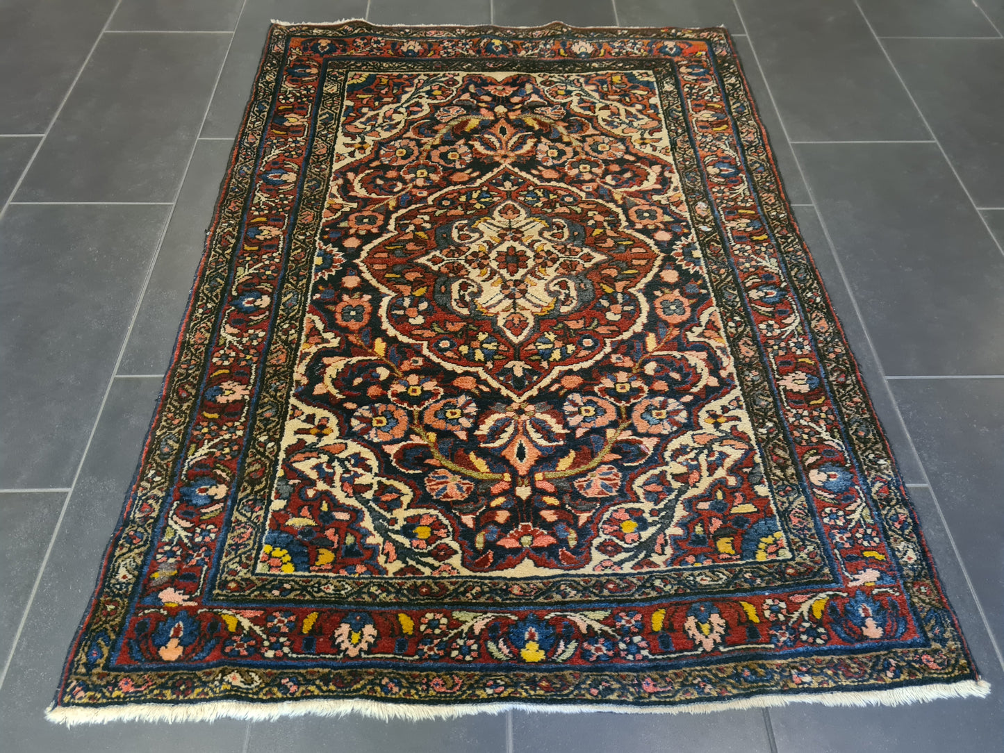 Perserteppich Orientteppich Handgeknüpfter Teppich Sarough 155x110cm