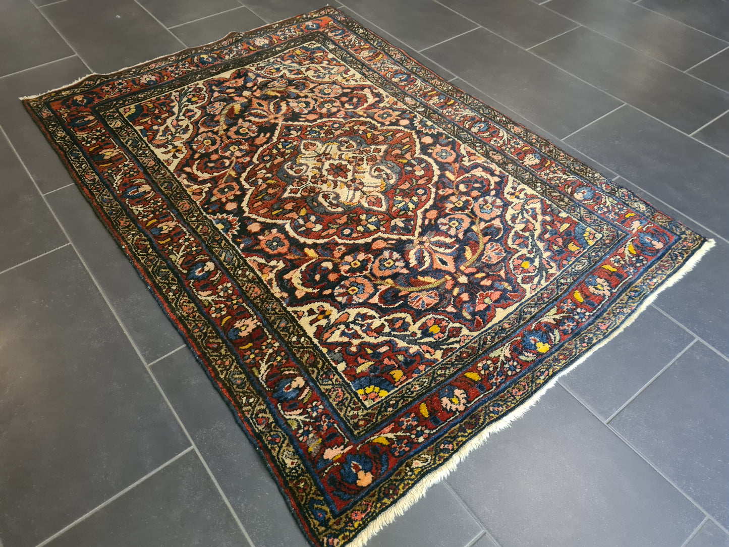 Perserteppich Orientteppich Handgeknüpfter Teppich Sarough 155x110cm