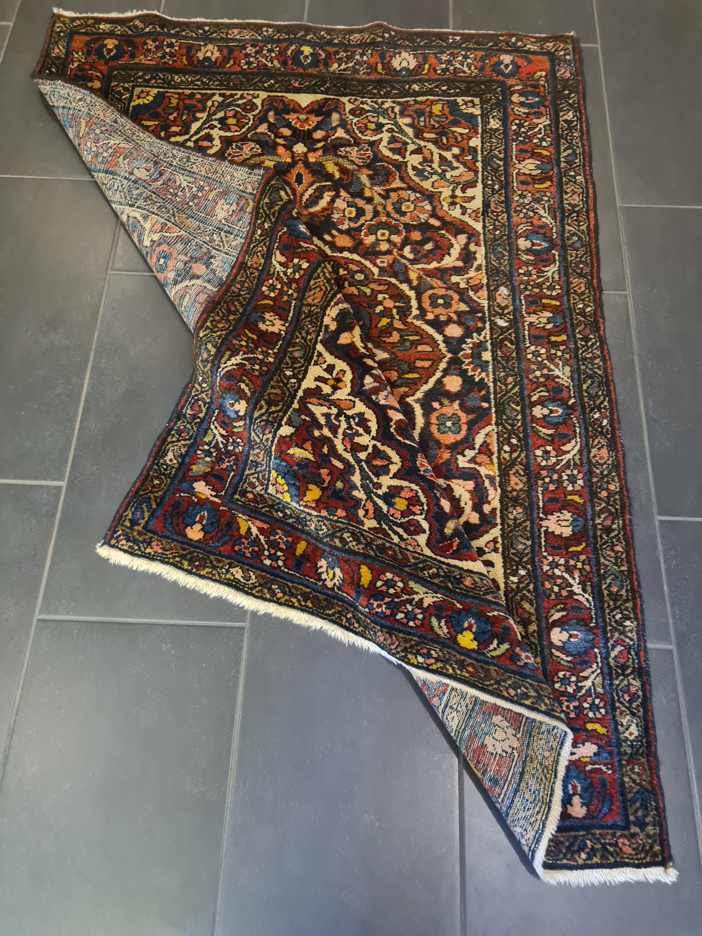 Perserteppich Orientteppich Handgeknüpfter Teppich Sarough 155x110cm