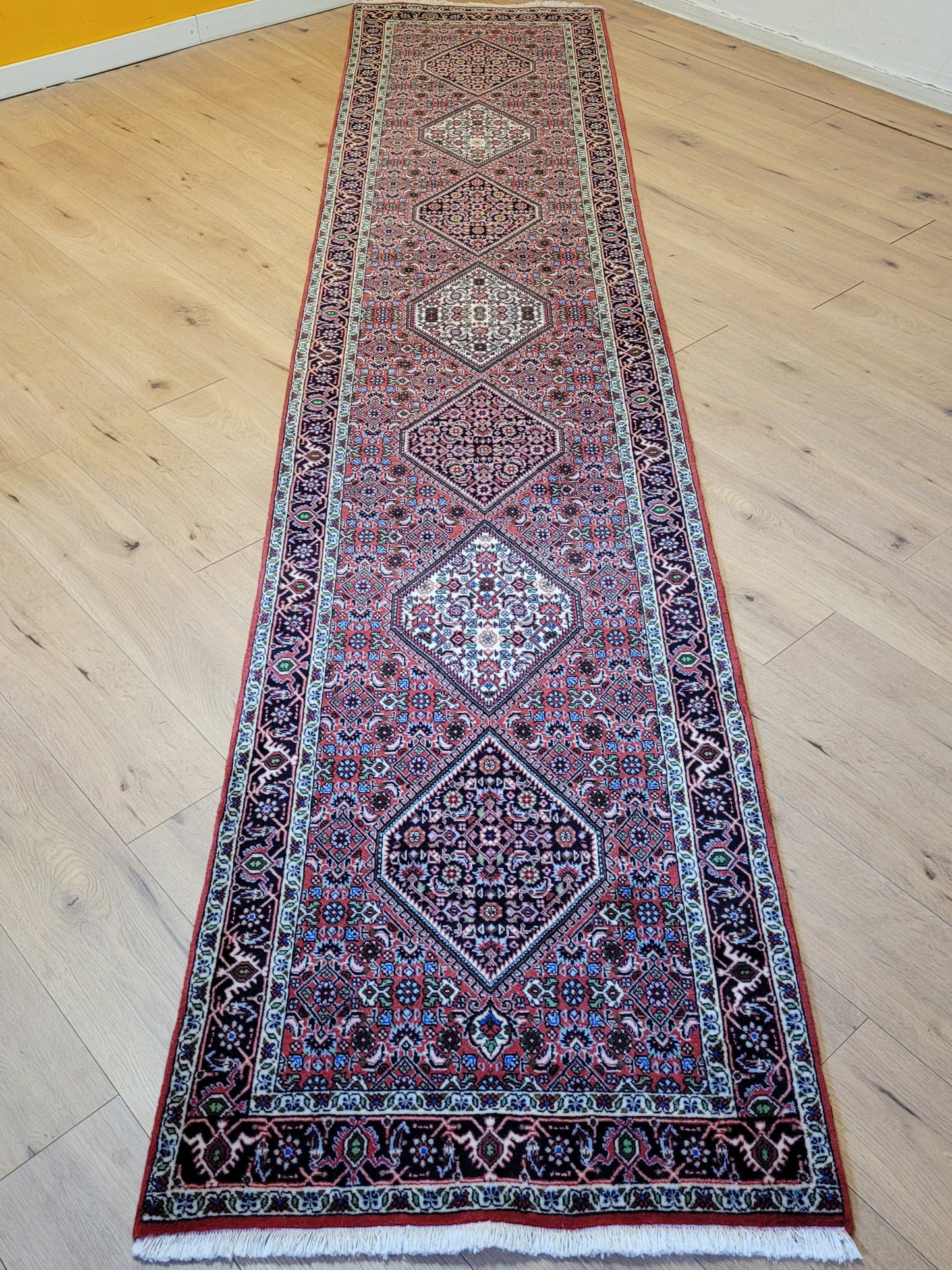 Handgeknüpfter Perser Teppich aus Korkwolle Bidjar Metallion