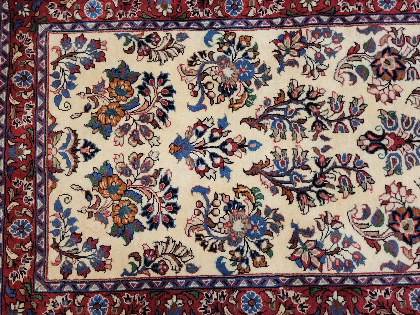 handgeknüpfter Perser Teppich aus Korkwolle mit traditionellem Sarough 80X310cm