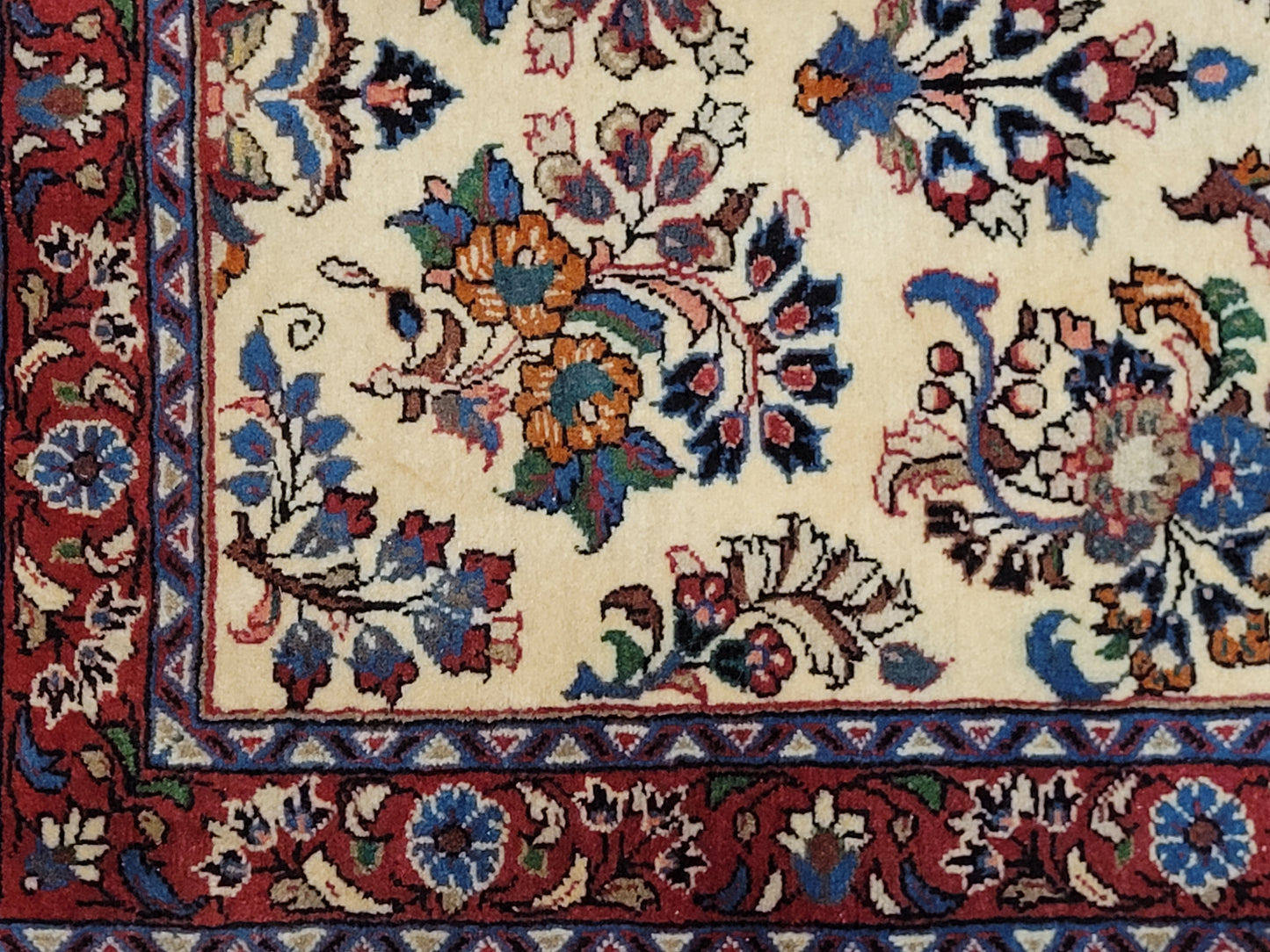 handgeknüpfter Perser Teppich aus Korkwolle mit traditionellem Sarough 80X310cm