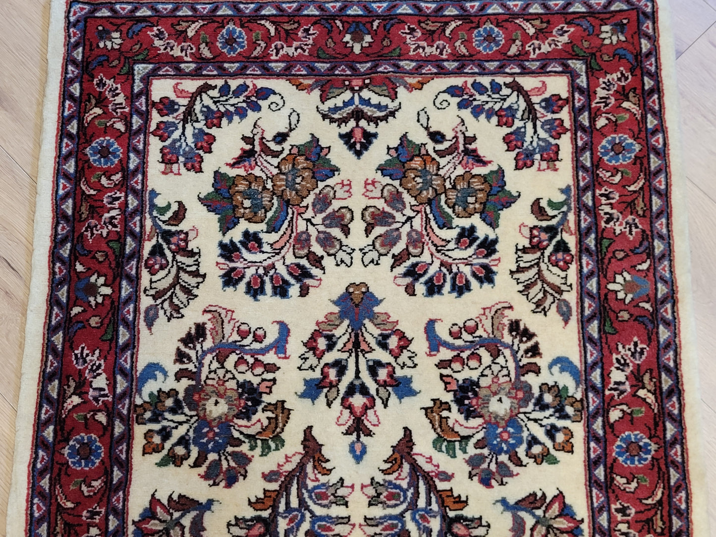 handgeknüpfter Perser Teppich aus Korkwolle mit traditionellem Sarough 80X310cm