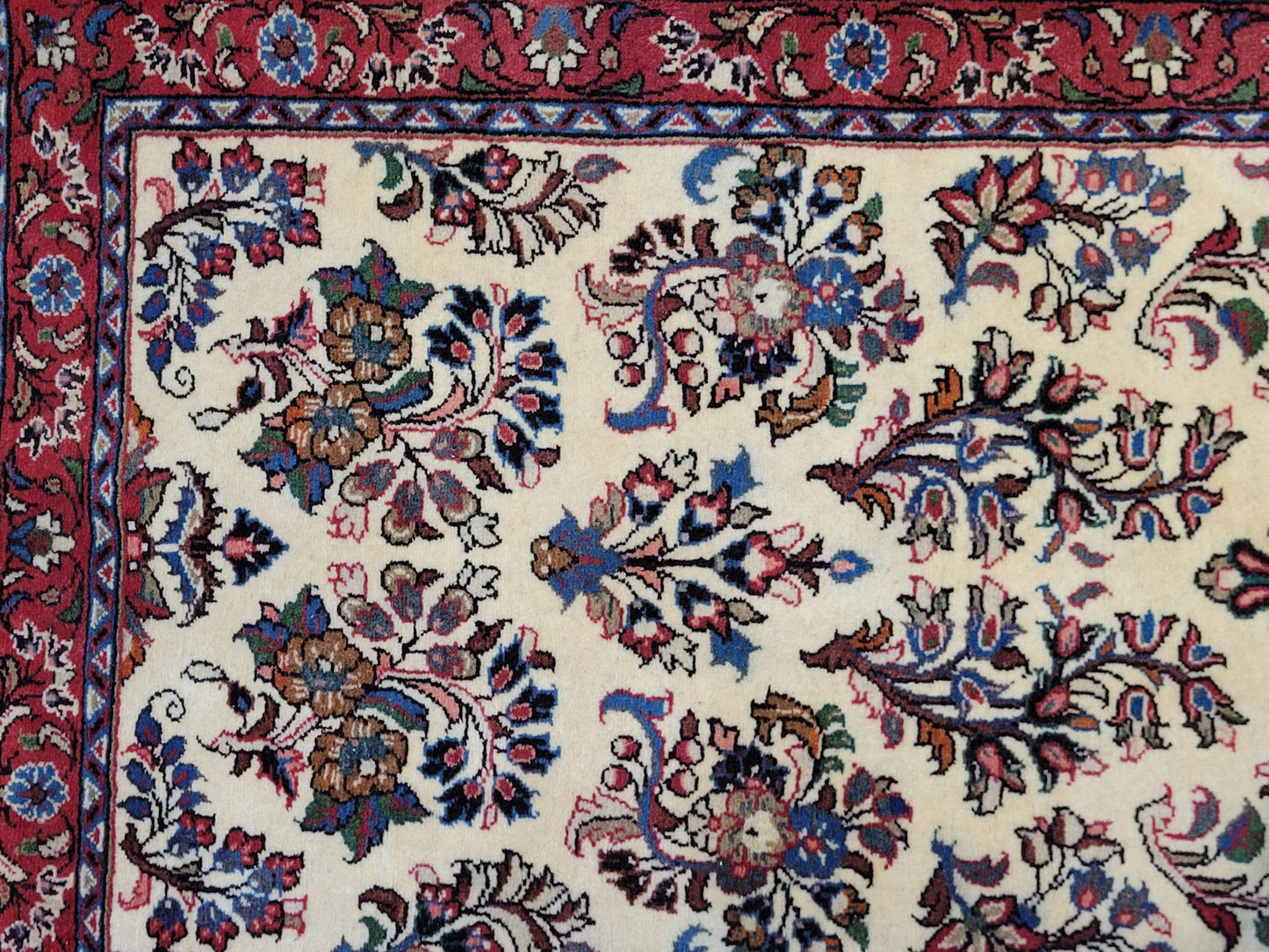 handgeknüpfter Perser Teppich aus Korkwolle mit traditionellem Sarough 80X310cm