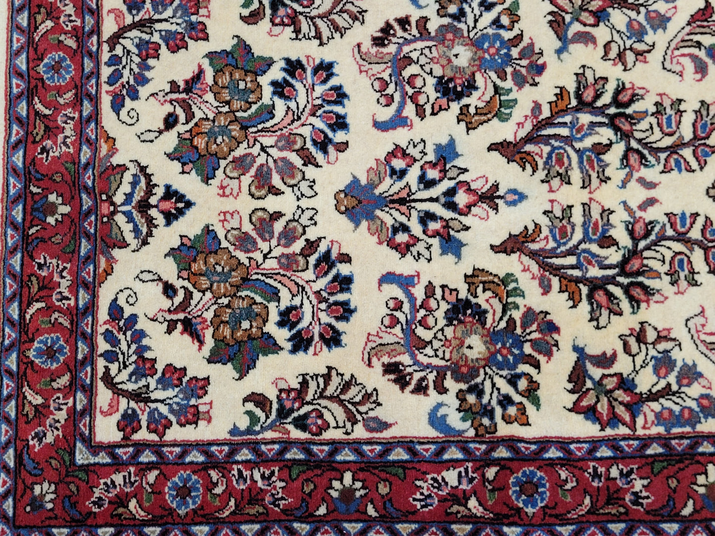 handgeknüpfter Perser Teppich aus Korkwolle mit traditionellem Sarough 80X310cm