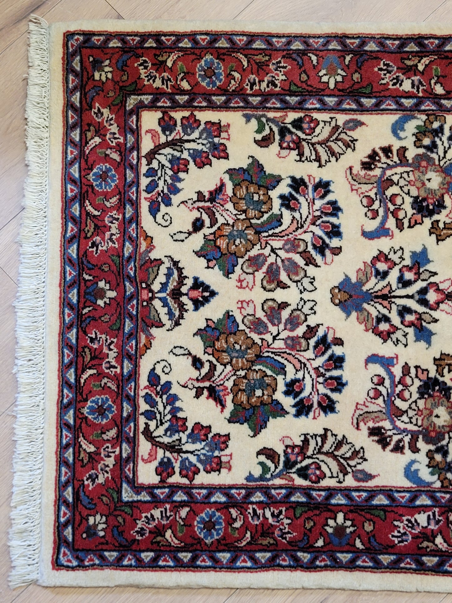 handgeknüpfter Perser Teppich aus Korkwolle mit traditionellem Sarough 80X310cm