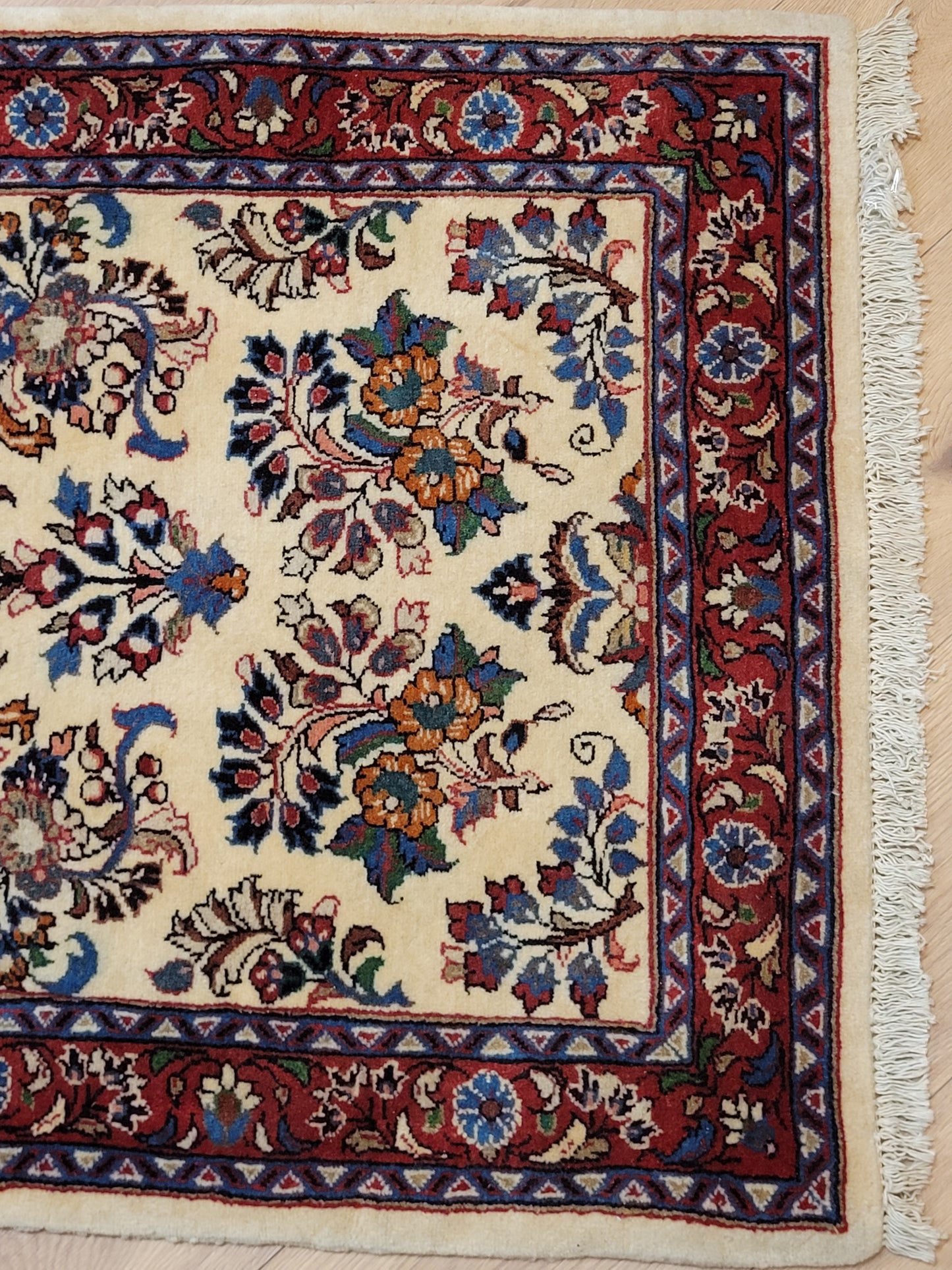 handgeknüpfter Perser Teppich aus Korkwolle mit traditionellem Sarough 80X310cm