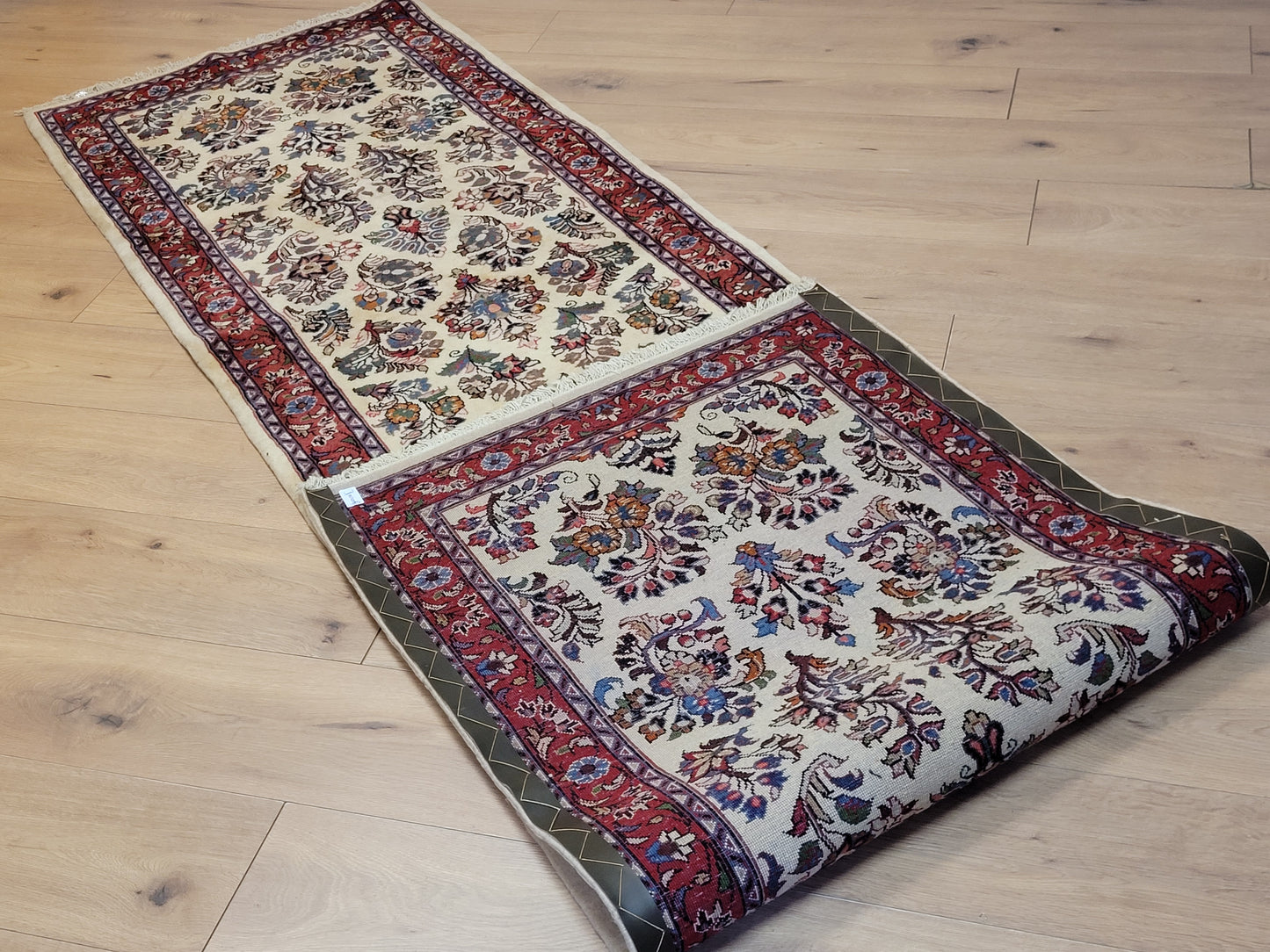 handgeknüpfter Perser Teppich aus Korkwolle mit traditionellem Sarough 80X310cm